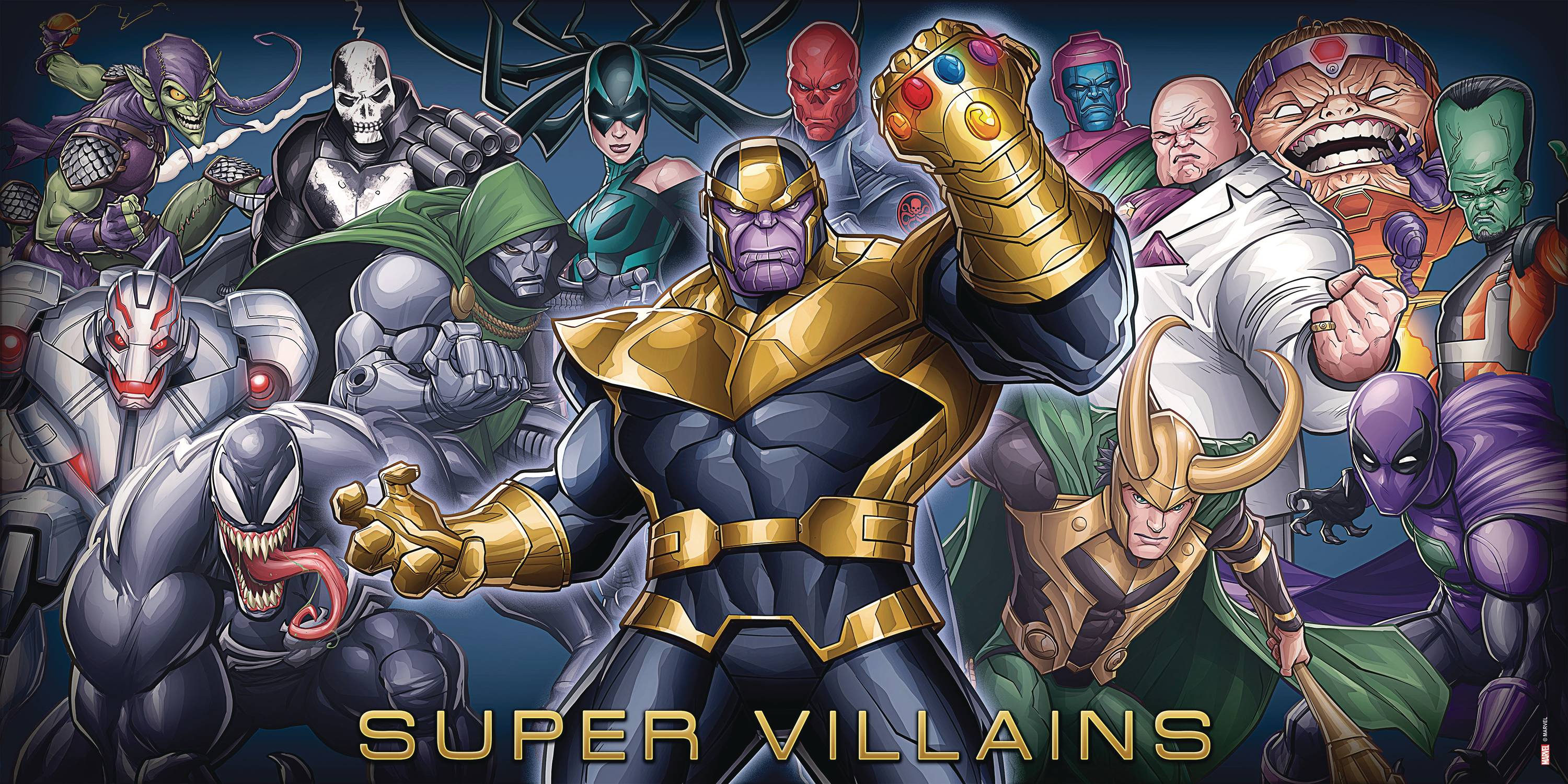 JUN212858 - MARVEL VILLAIN COLLAGE WOOD WALL ART - Previews World