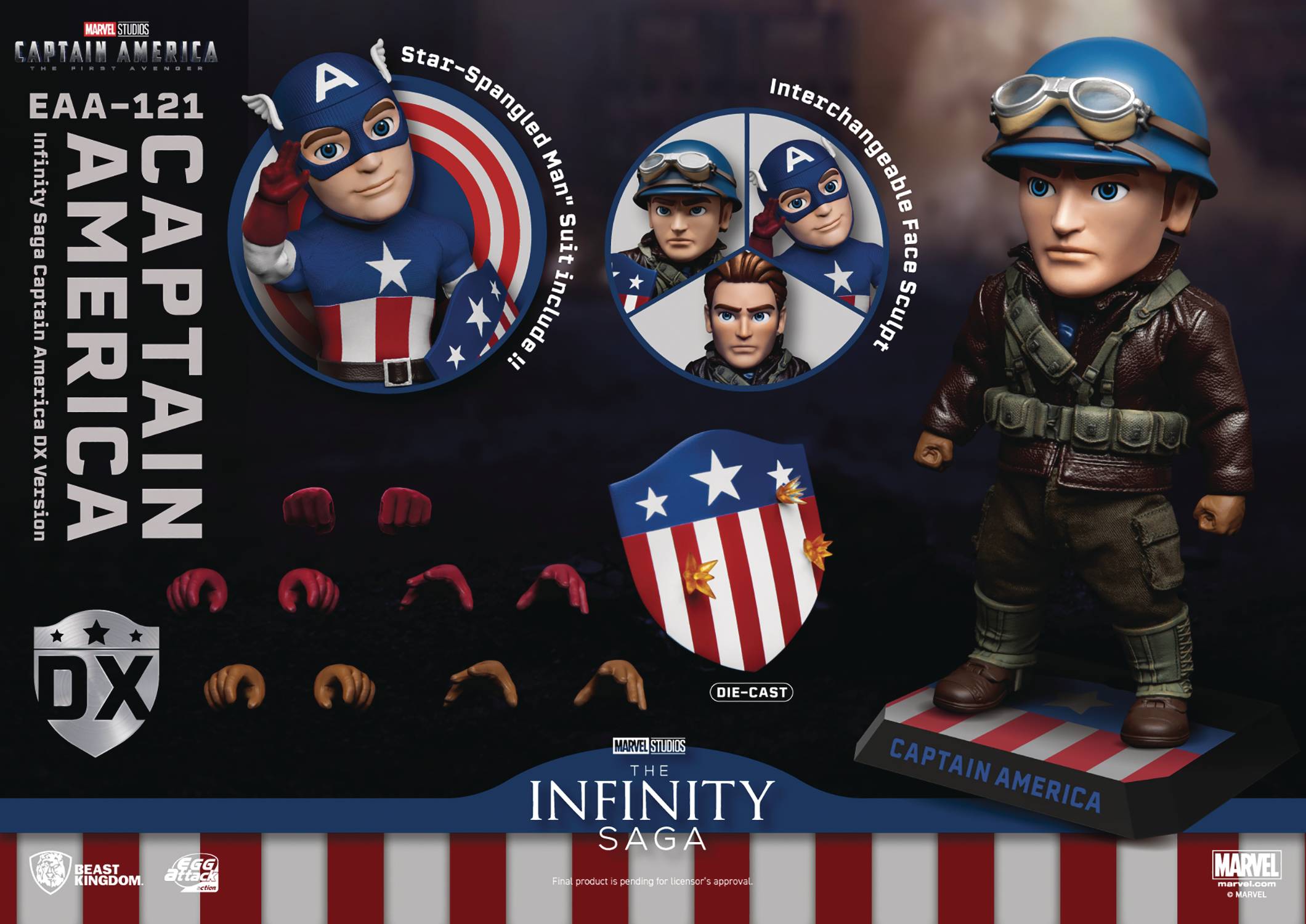 MARVEL INFINITY SAGA EAA-121 CAPTAIN AMERICA AF DLX VER