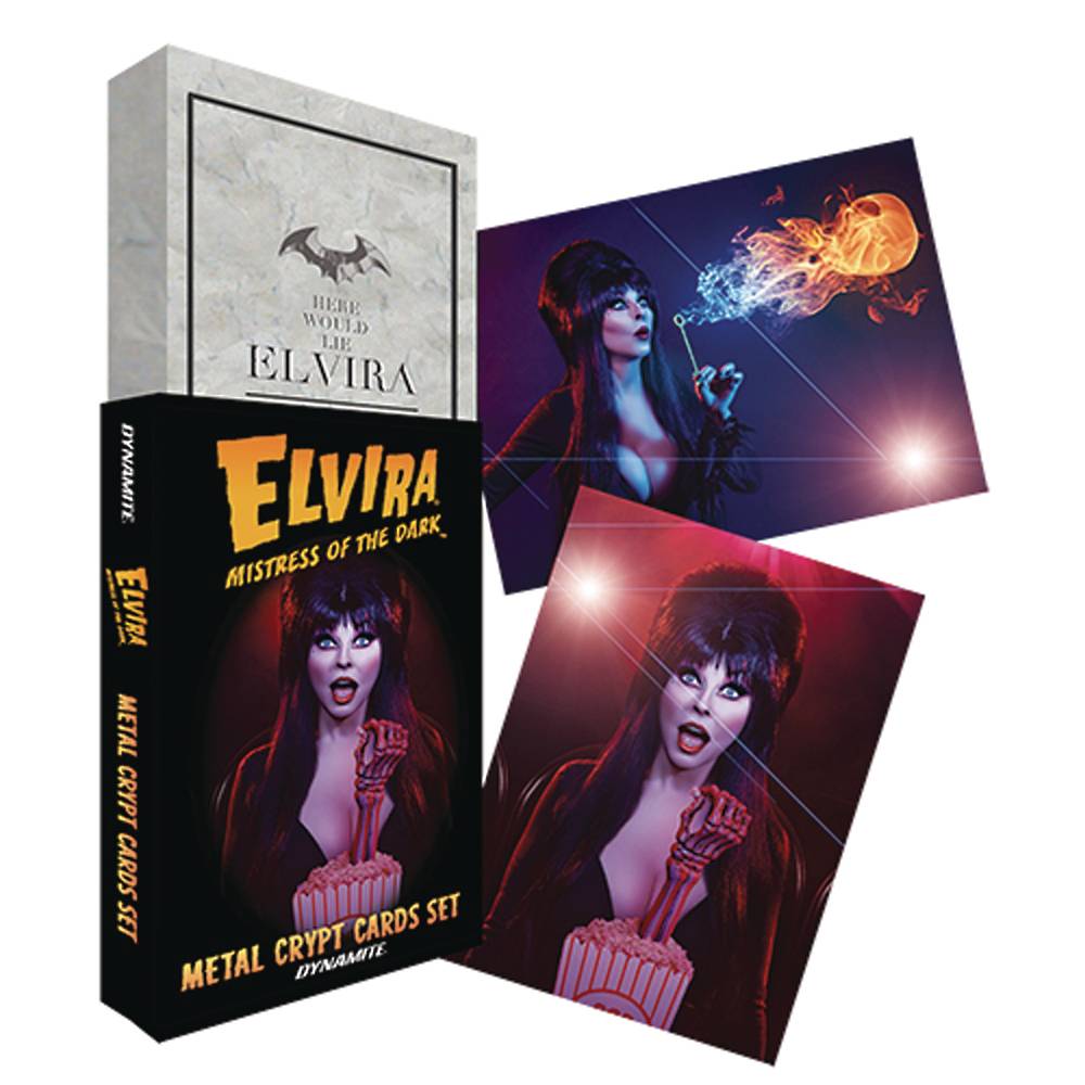 ELVIRA METAL CRYPT CARDS