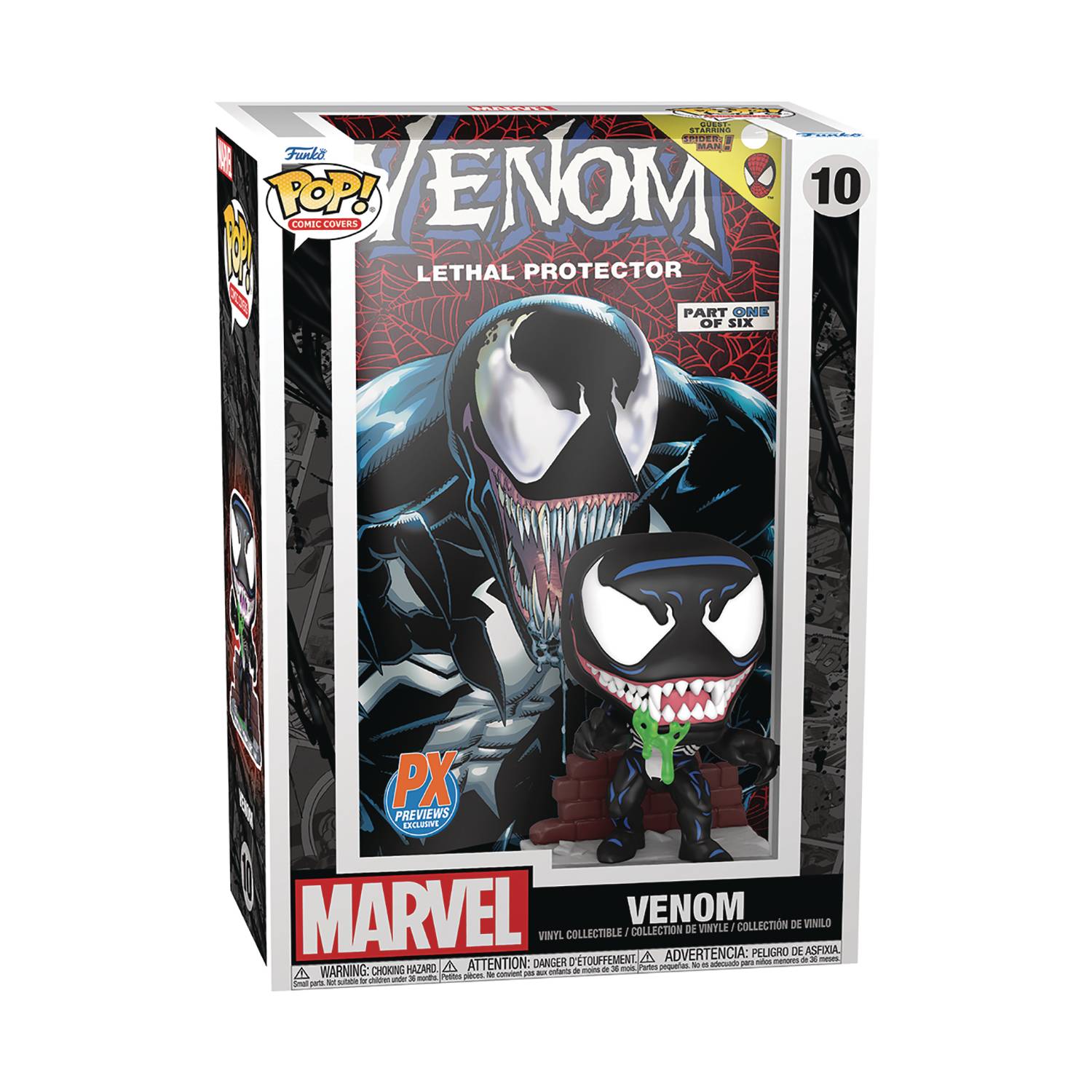 POP COMIC CVR MARVEL VENOM LETHAL PROTECTOR V1 PX VIN FIG (C