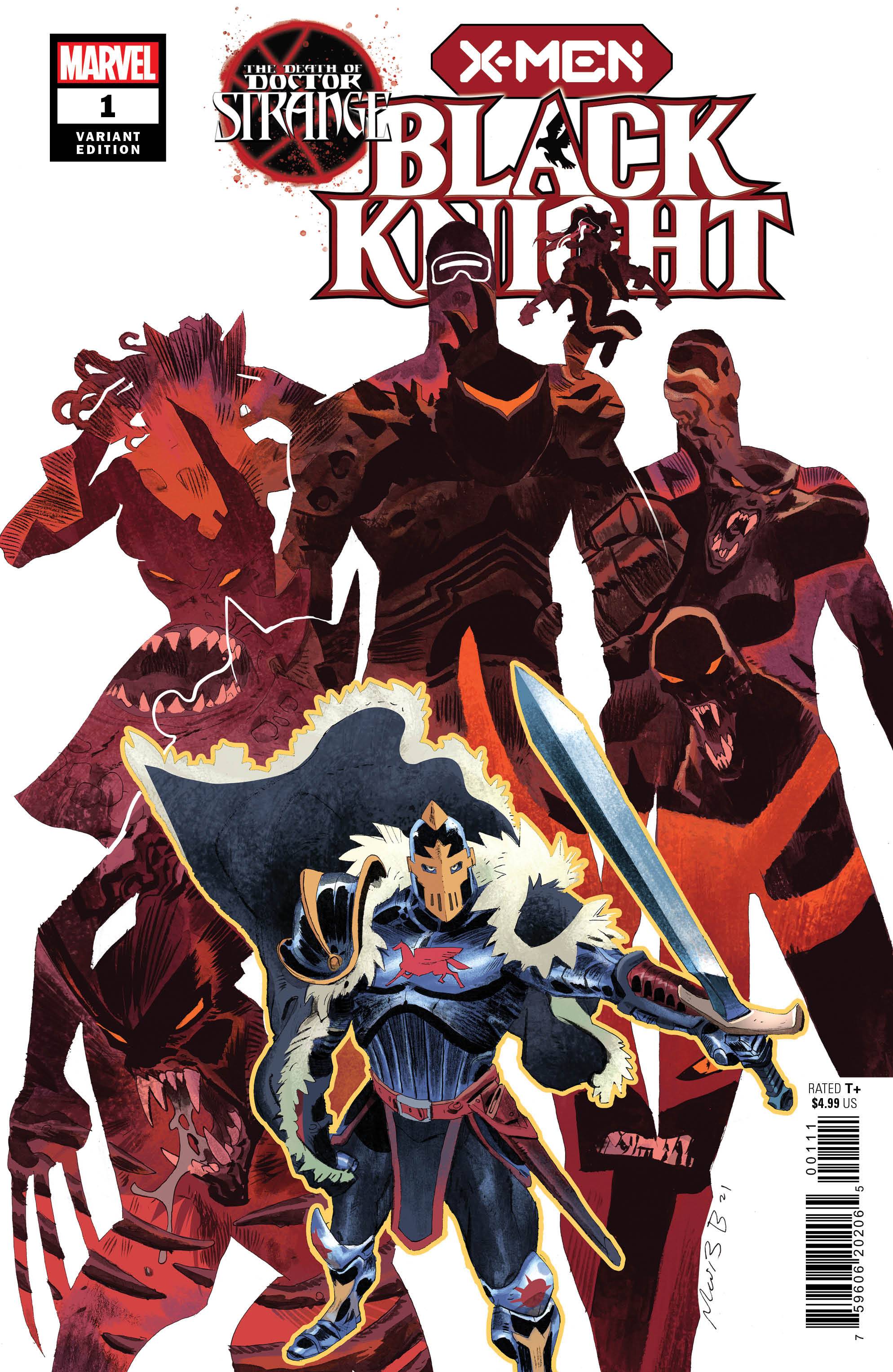 Death of Doctor Strange X-Men Black Knight 1B Bergara FN 2022 Stock Image