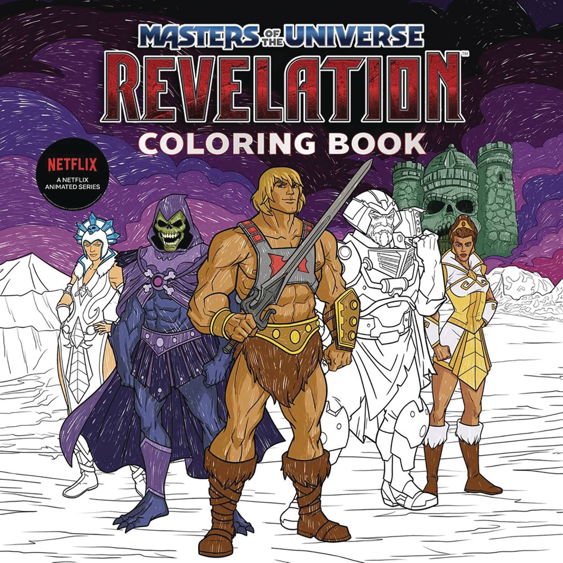 MASTERS OF THE UNIVERSE REVELATION OFF COLORING BOOK