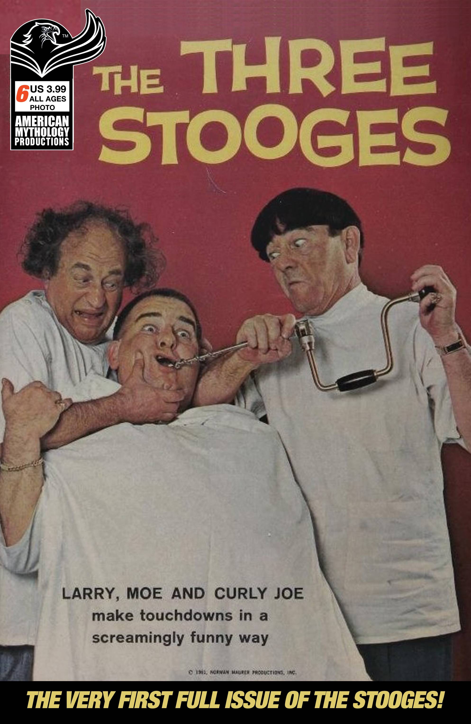 AM ARCHIVES THREE STOOGES DELL 1961 #6 CVR A CLASSIC PHOTO