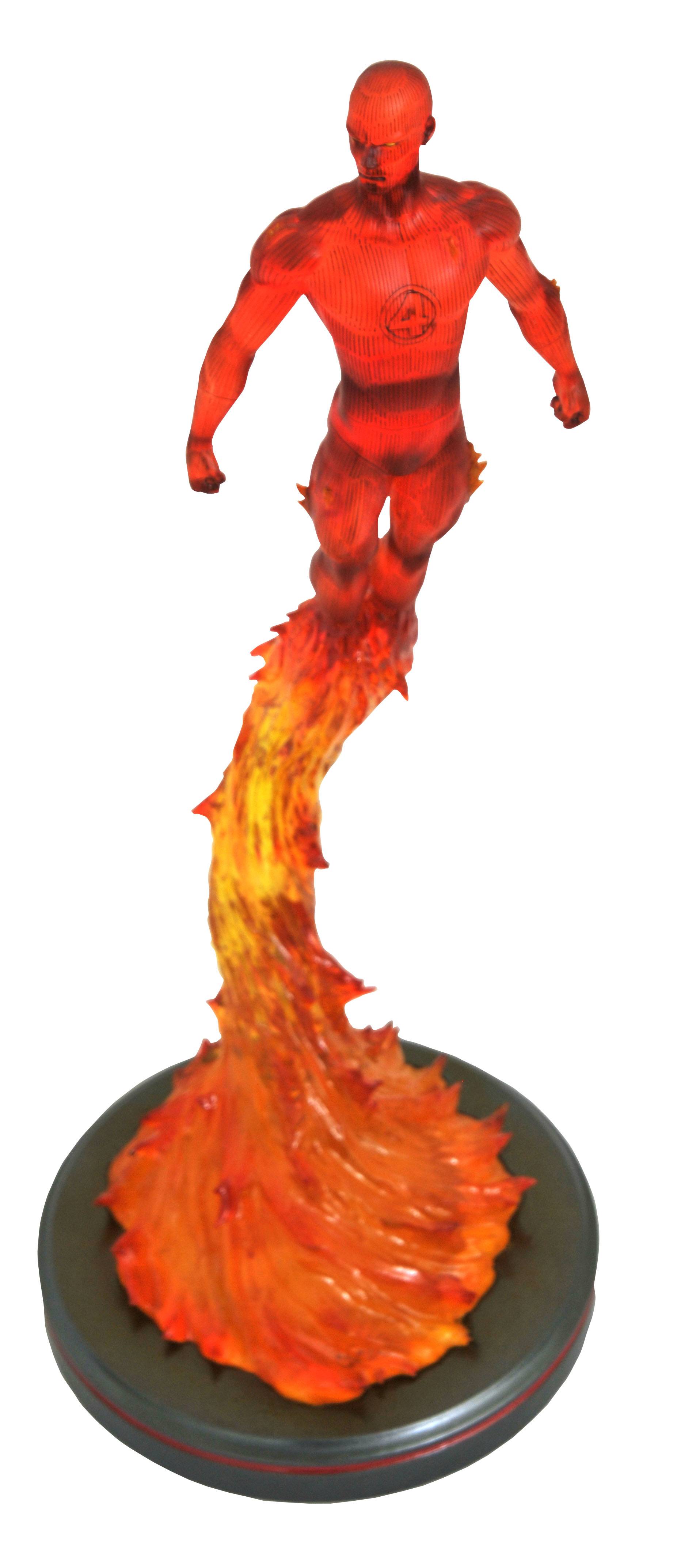 MARVEL PREMIER COLLECTION COMIC HUMAN TORCH STATUE