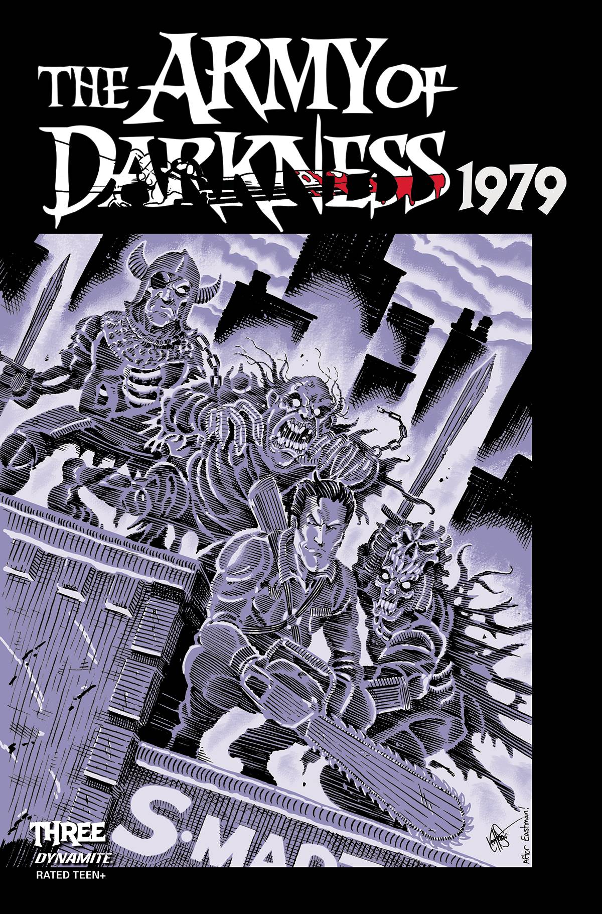 ARMY OF DARKNESS 1979 #3 CVR L FOC BONUS TMNT HOMAGE HAESER