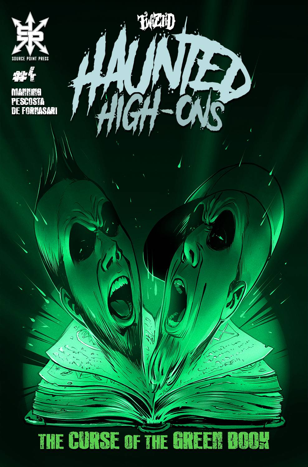 TWIZTID HAUNTED HIGH ONS CURSE OF GREEN BOOK #4 (OF 4) CVR A