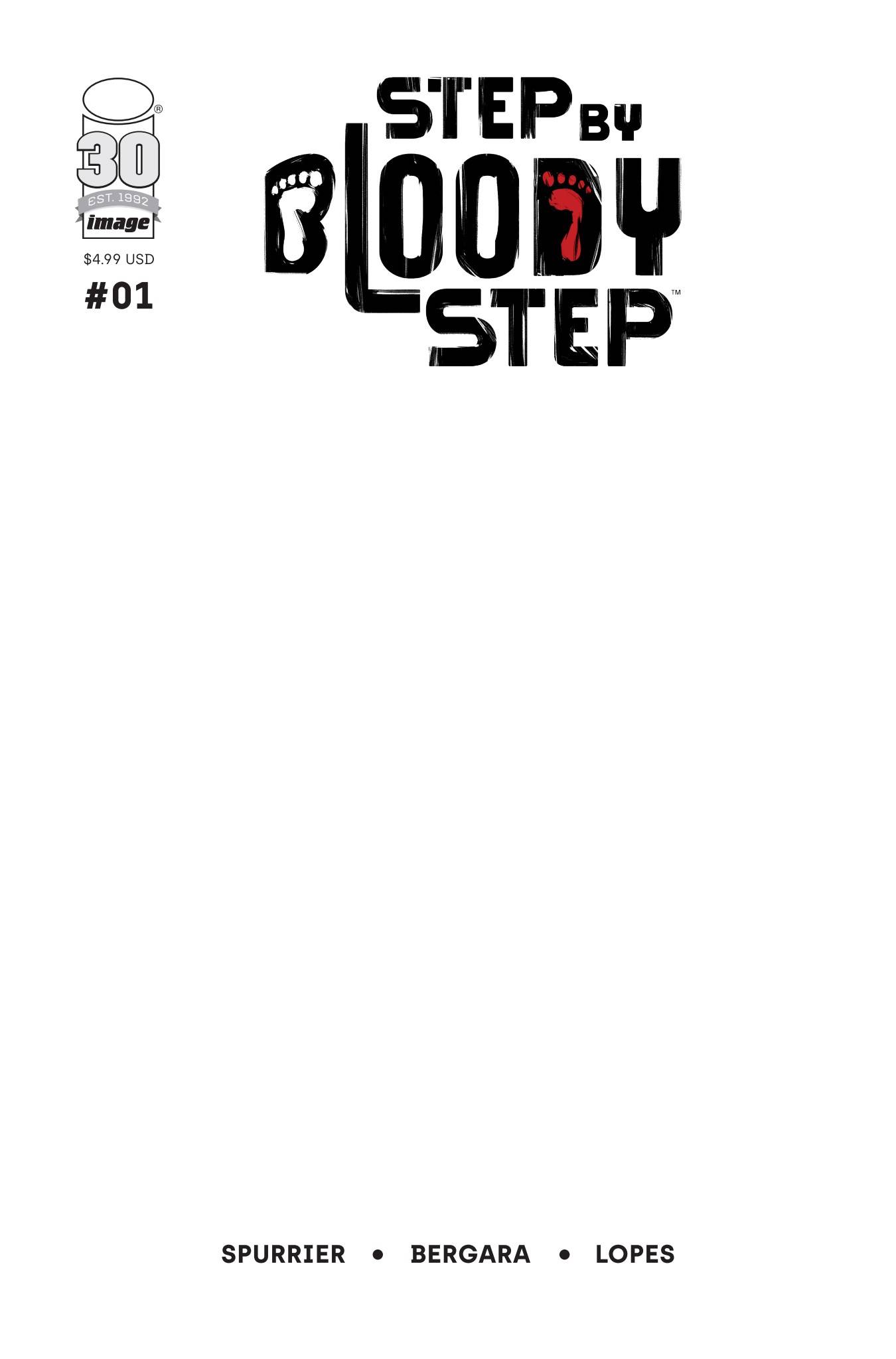 STEP BY BLOODY STEP #1 (OF 4) CVR C BLANK CVR