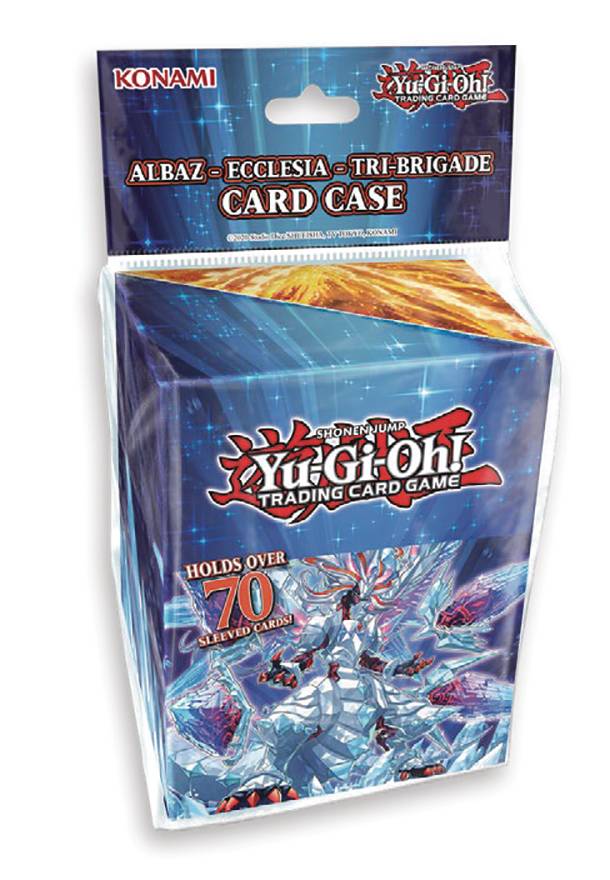 OCT218378 - YU GI OH TCG ALBAZ ECCLESIA TRI BRIGADE CARD CASE ...