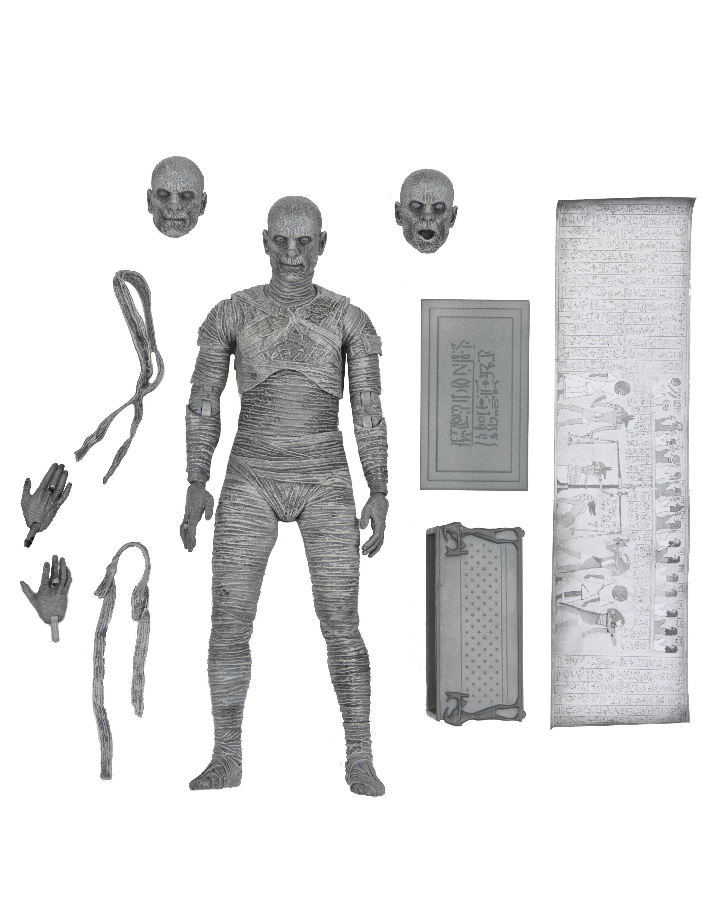 UNIVERSAL MONSTERS MUMMY 7IN ULTIMATE AF BLACK & WHITE VER (