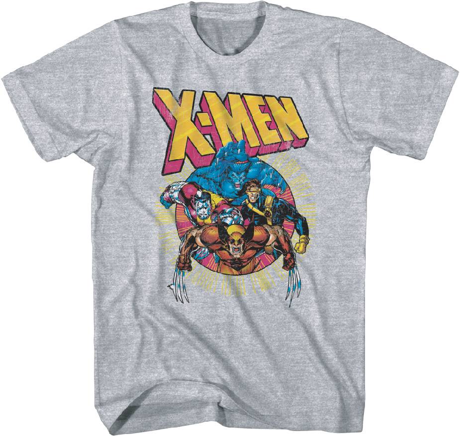 FEB222091 - MARVEL X-MEN 90S SQUAD GREY T/S SM - Previews World