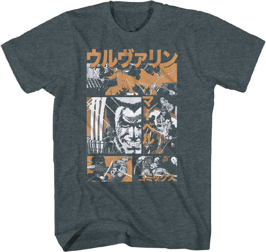 MARVEL TOKYO WOLVERINE CHARCOAL T/S XL