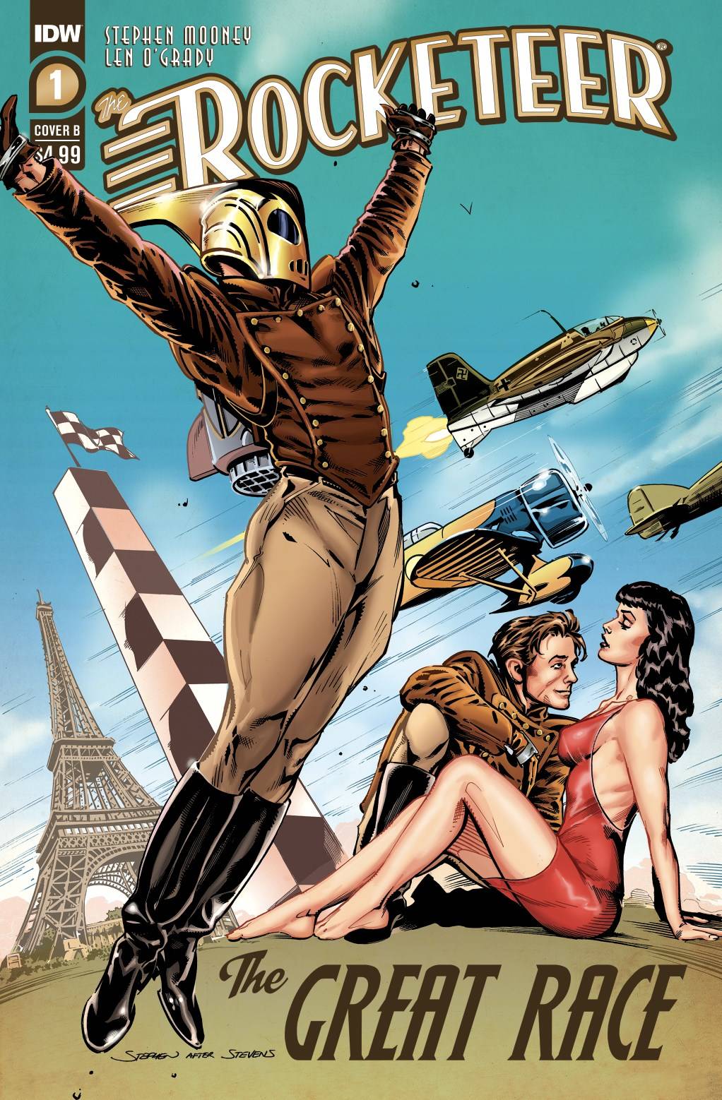 ROCKETEER THE GREAT RACE #1 (OF 4) CVR B STEPHEN MOONEY