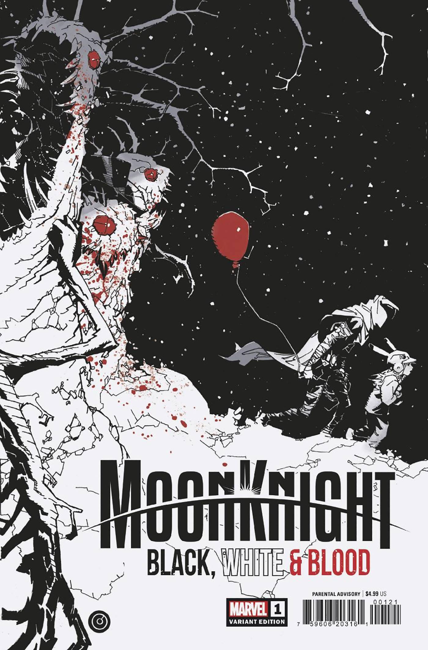 MOON KNIGHT BLACK WHITE BLOOD #1 (OF 4) BACHALO VAR