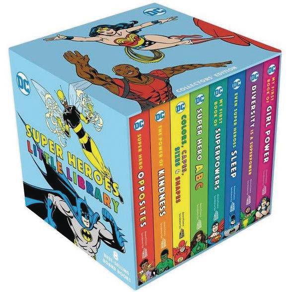 DC SUPER HEROES LITTLE LIBRARY BOARD BOOKS (RES)