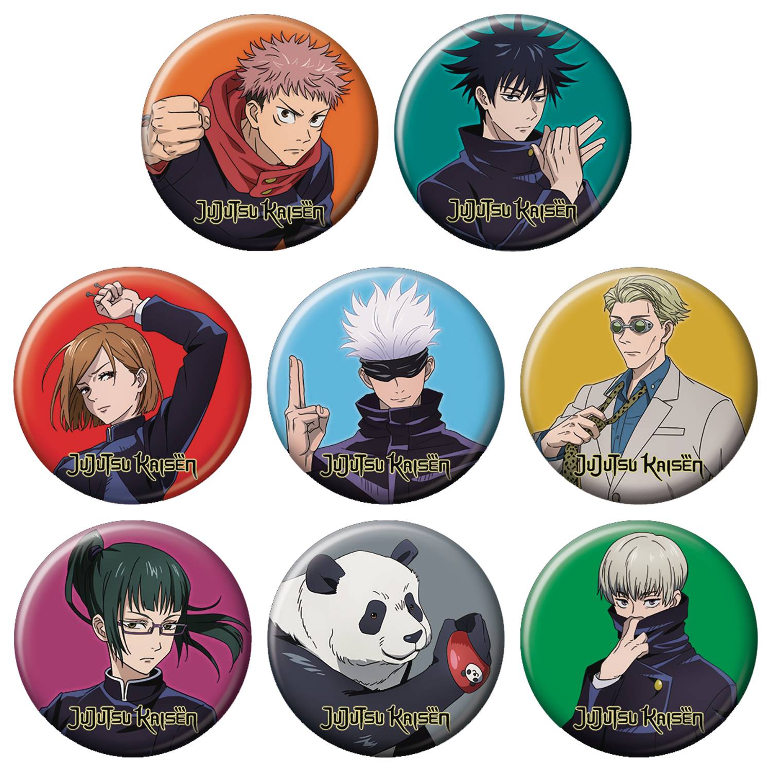 Dec Jujutsu Kaisen Character Art 144pc Button Asst Previews World