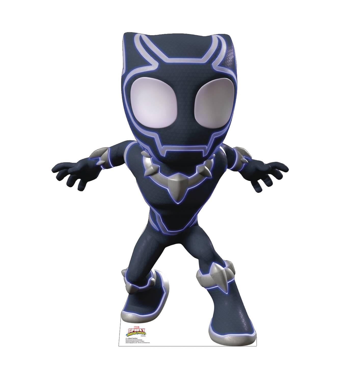 MAR222700 MARVEL SPIDEY HIS AMAZING FRIENDS BLACK PANTHER STANDEE mar222700-marvel-spidey-his-amazing-friends-black-panther-standee