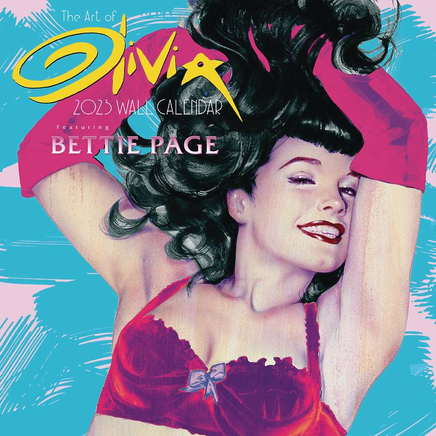 APR221699 - OLIVIA 2023 WALL CALENDAR FEATURING BETTIE PAGE (MR