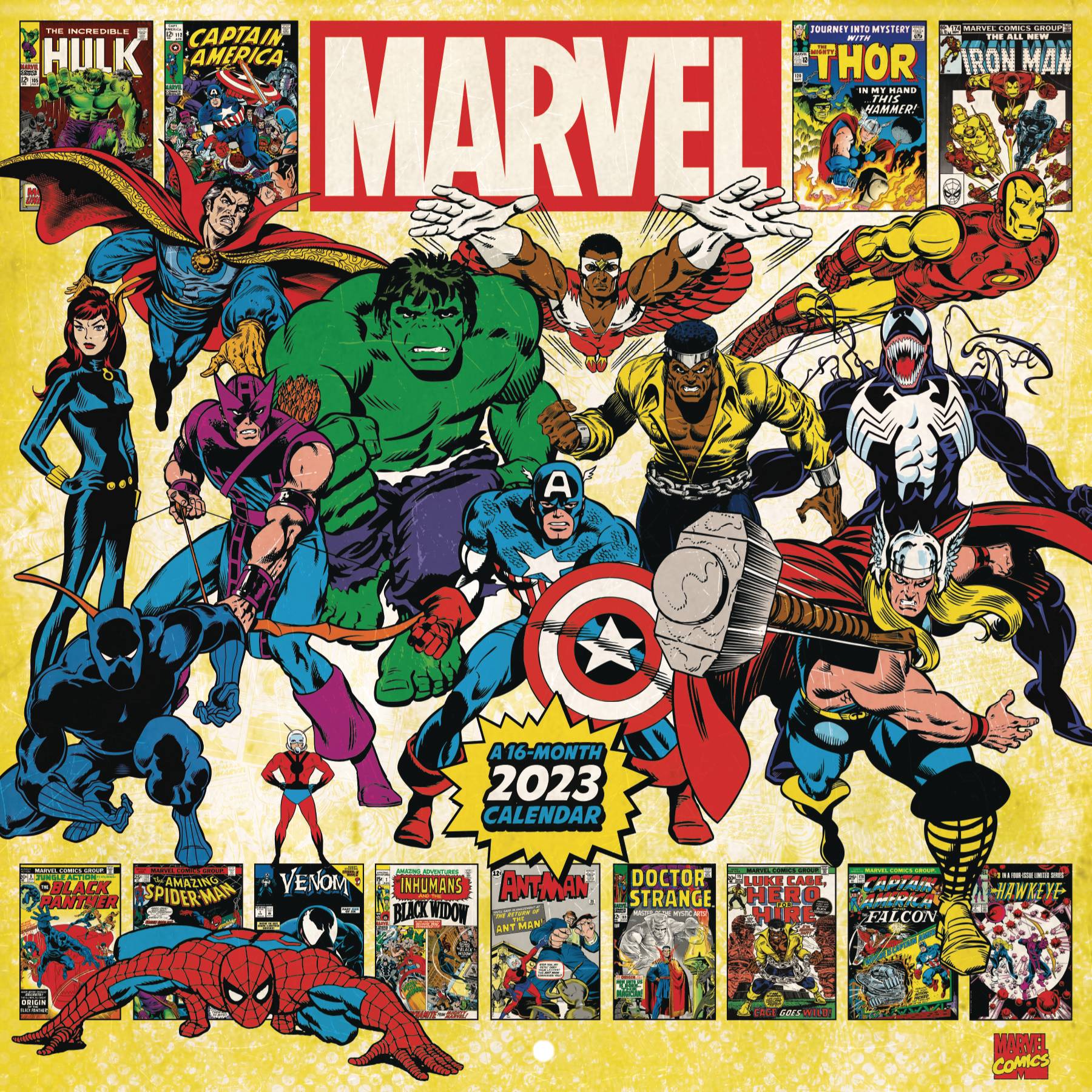 APR221872 MARVEL COMICS 2023 WALL CALENDAR Previews World