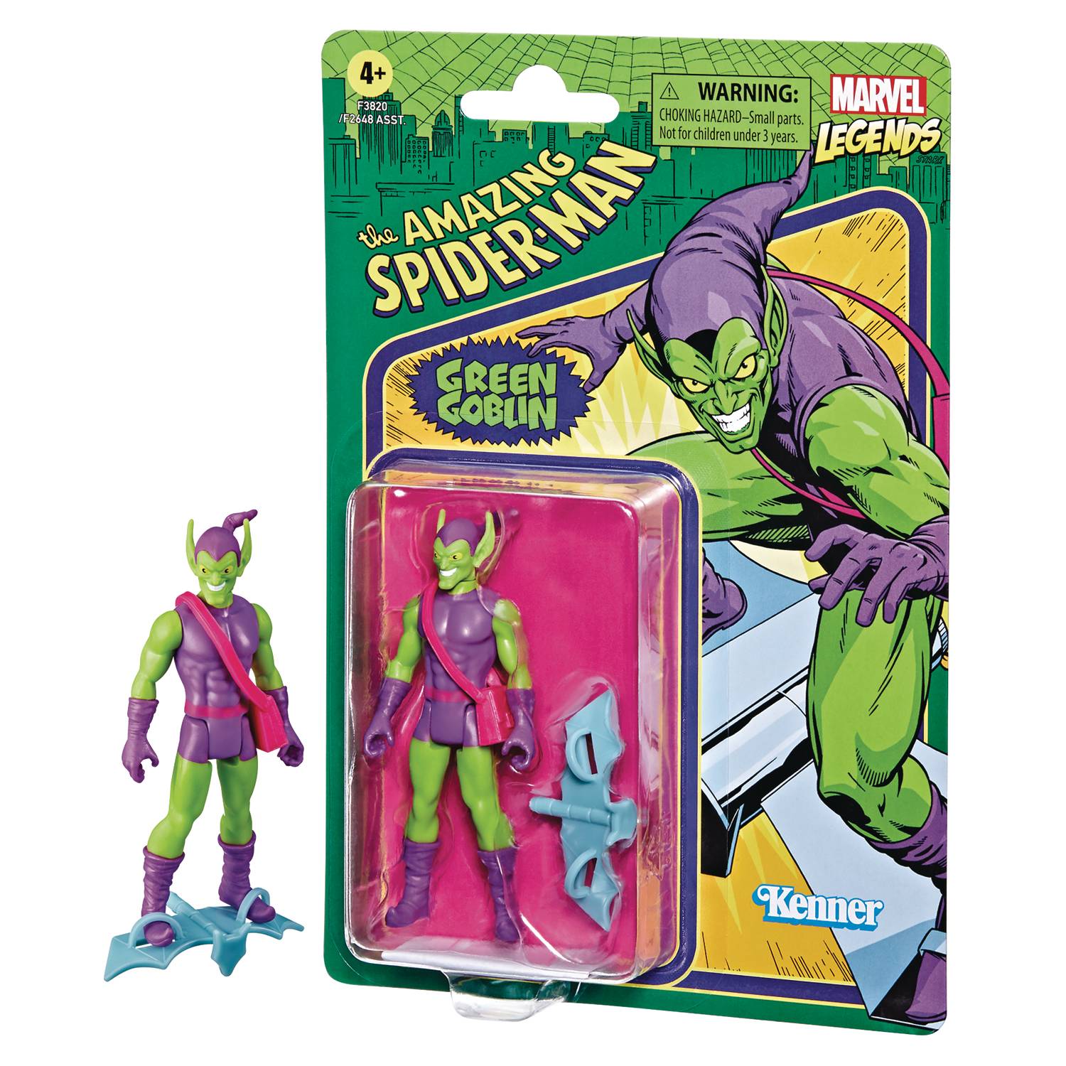 MARVEL RETRO LEGENDS 3-3/4IN GREEN GOBLIN AF CS