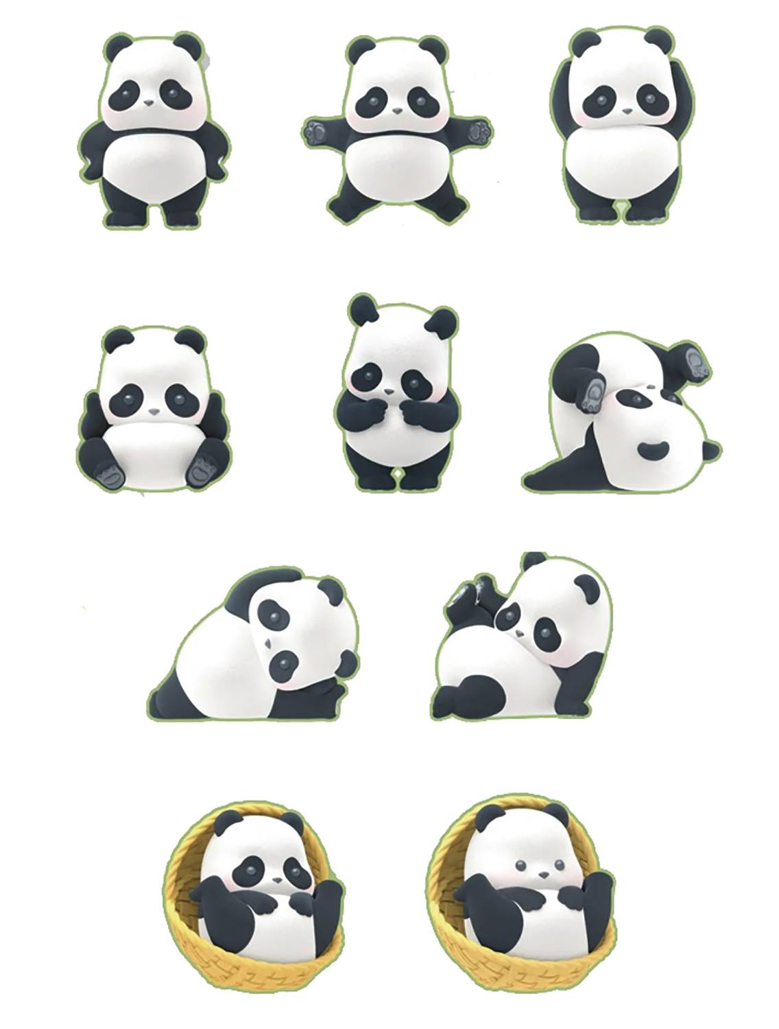 52 TOYS PANDA ROLL DAILY LIFE SERIES2 8PC BMB DS