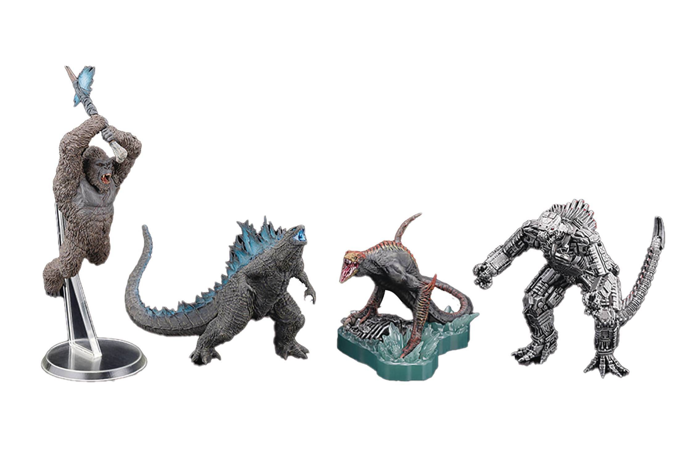 FEB229443 - GODZILLA VS KONG 2021 HYPER MODELING TRADING FIG