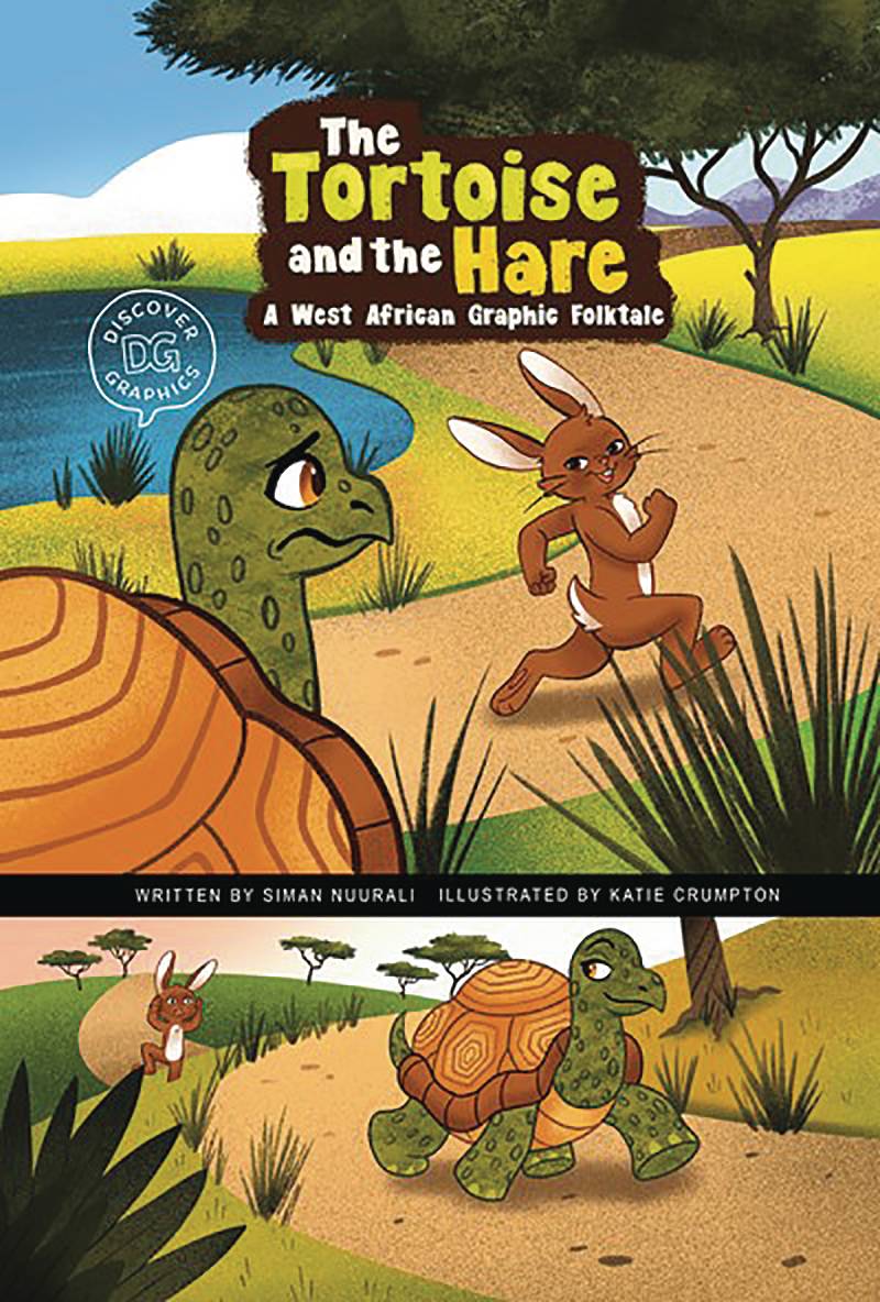 TORTOISE & HARE WEST AFRICAN GRAPHIC FOLKTALE