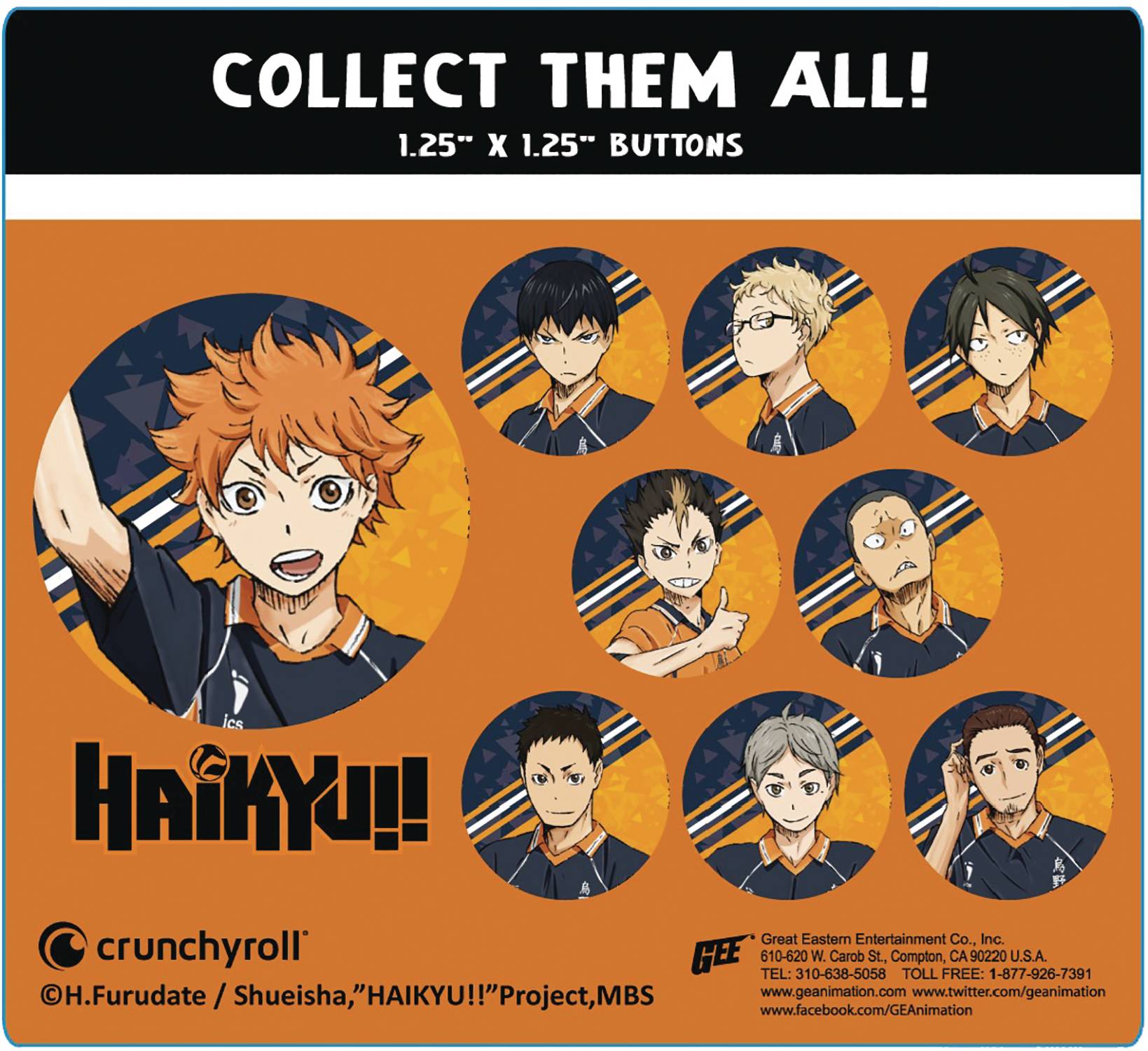 MAR228158 - HAIKYUU S2 KARASUNO PORTRAIT 220PC 1.25IN BUTTON BMB