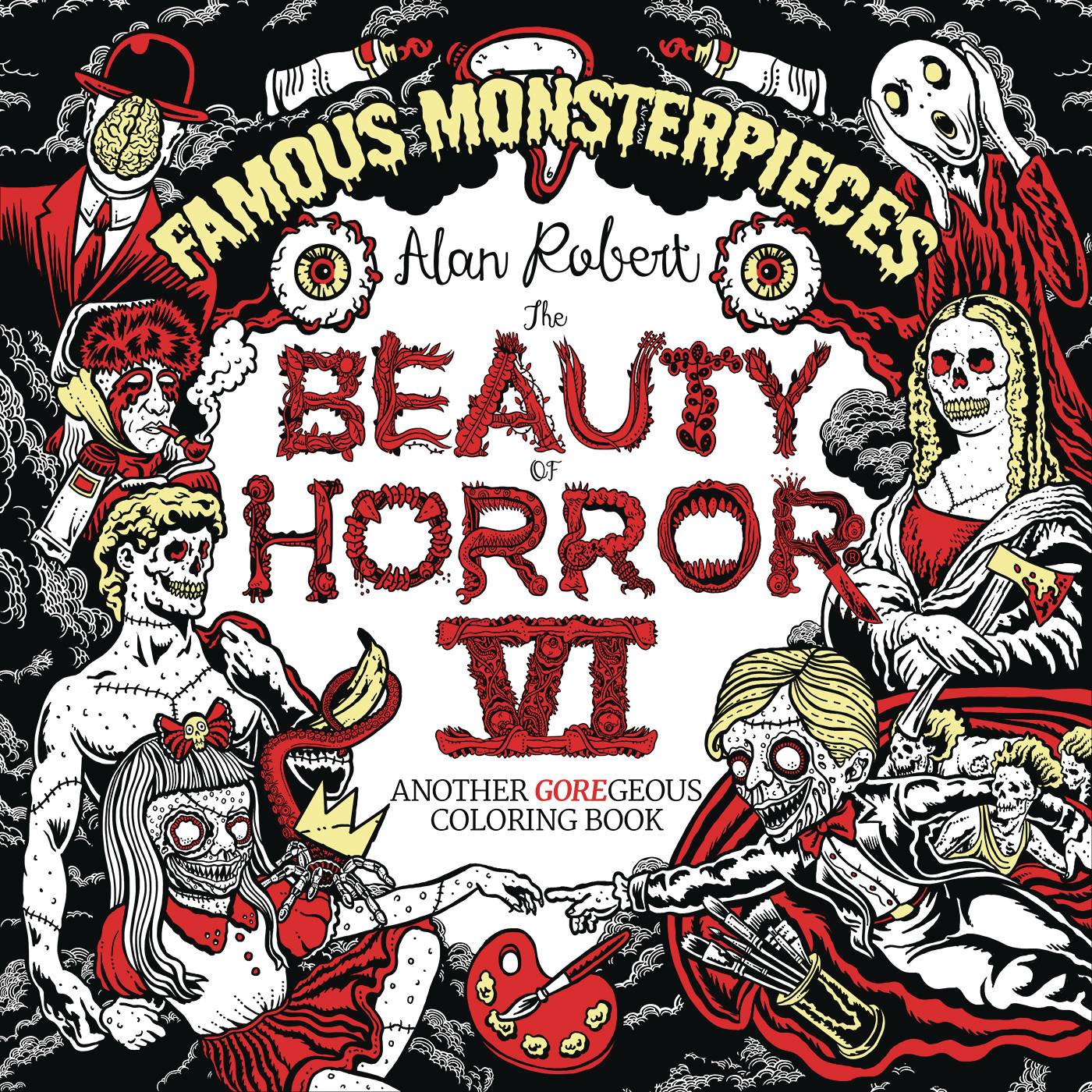 BEAUTY OF HORROR COLORING BOOK VOL 06 FAMOUS MONSTERPIECES (