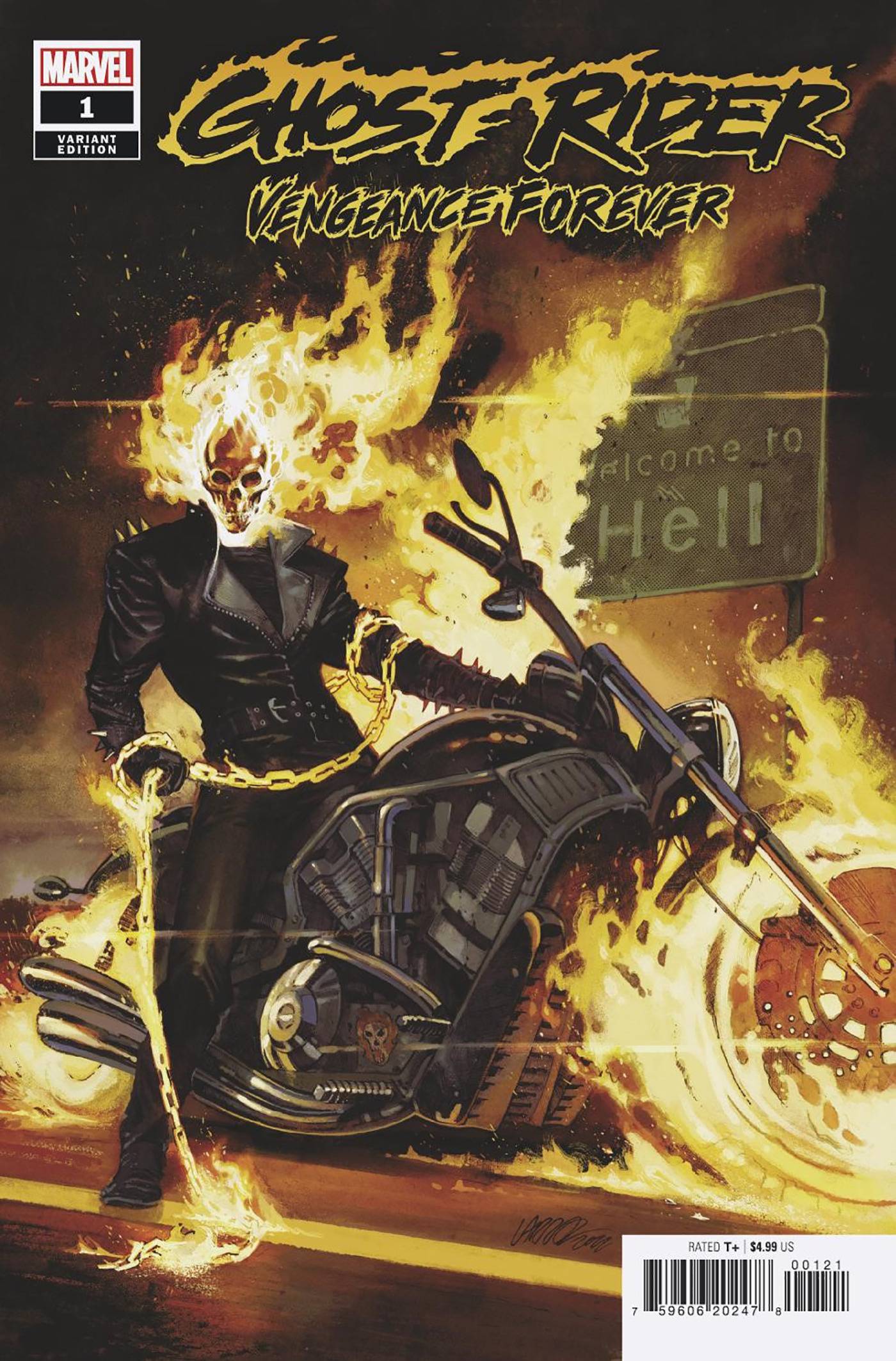 MAY228469 - GHOST RIDER VENGEANCE FOREVER #1 PX DCD 40TH LARRAZ VAR -  Previews World