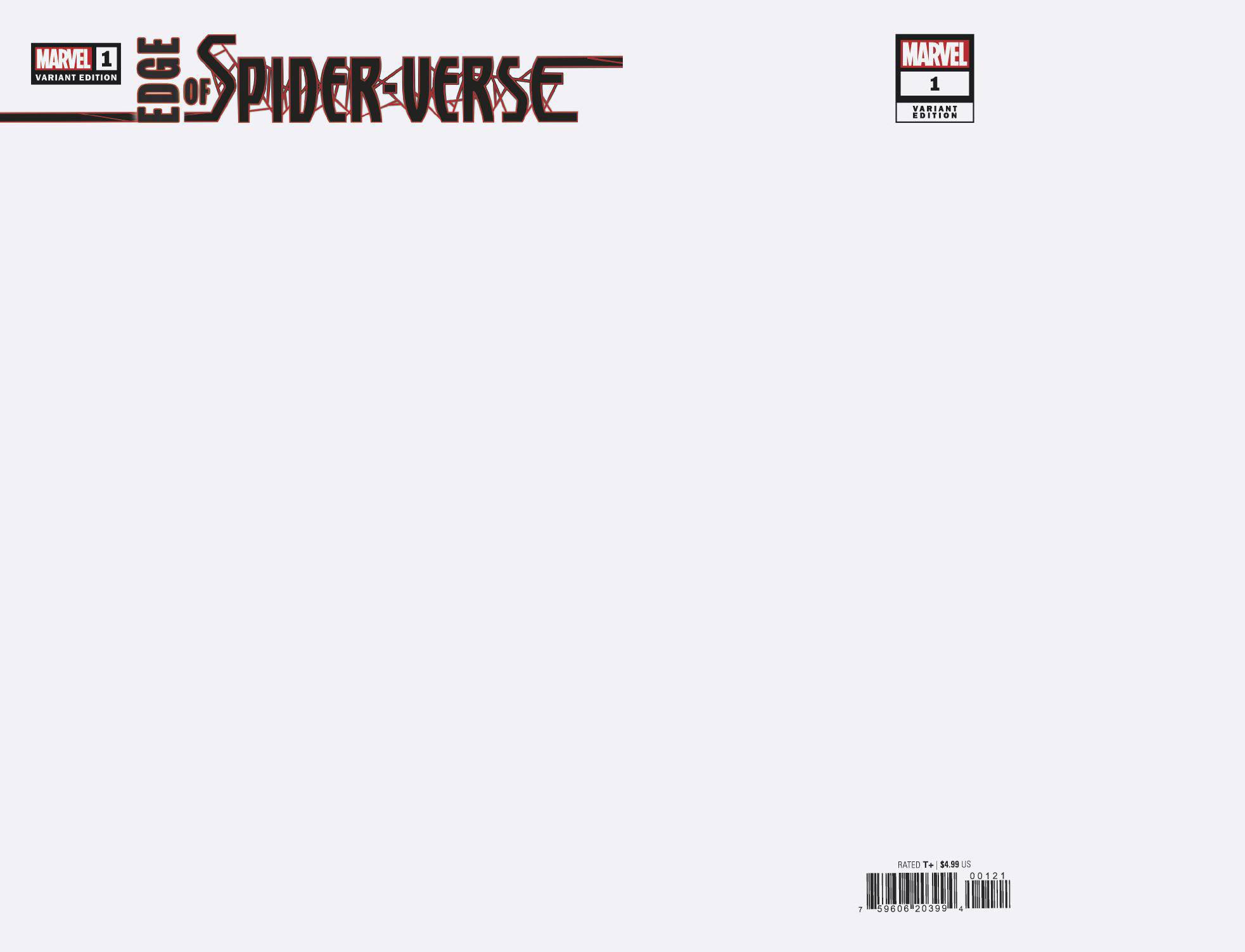 EDGE OF SPIDER-VERSE #1 (OF 5) BLANK COVER VAR