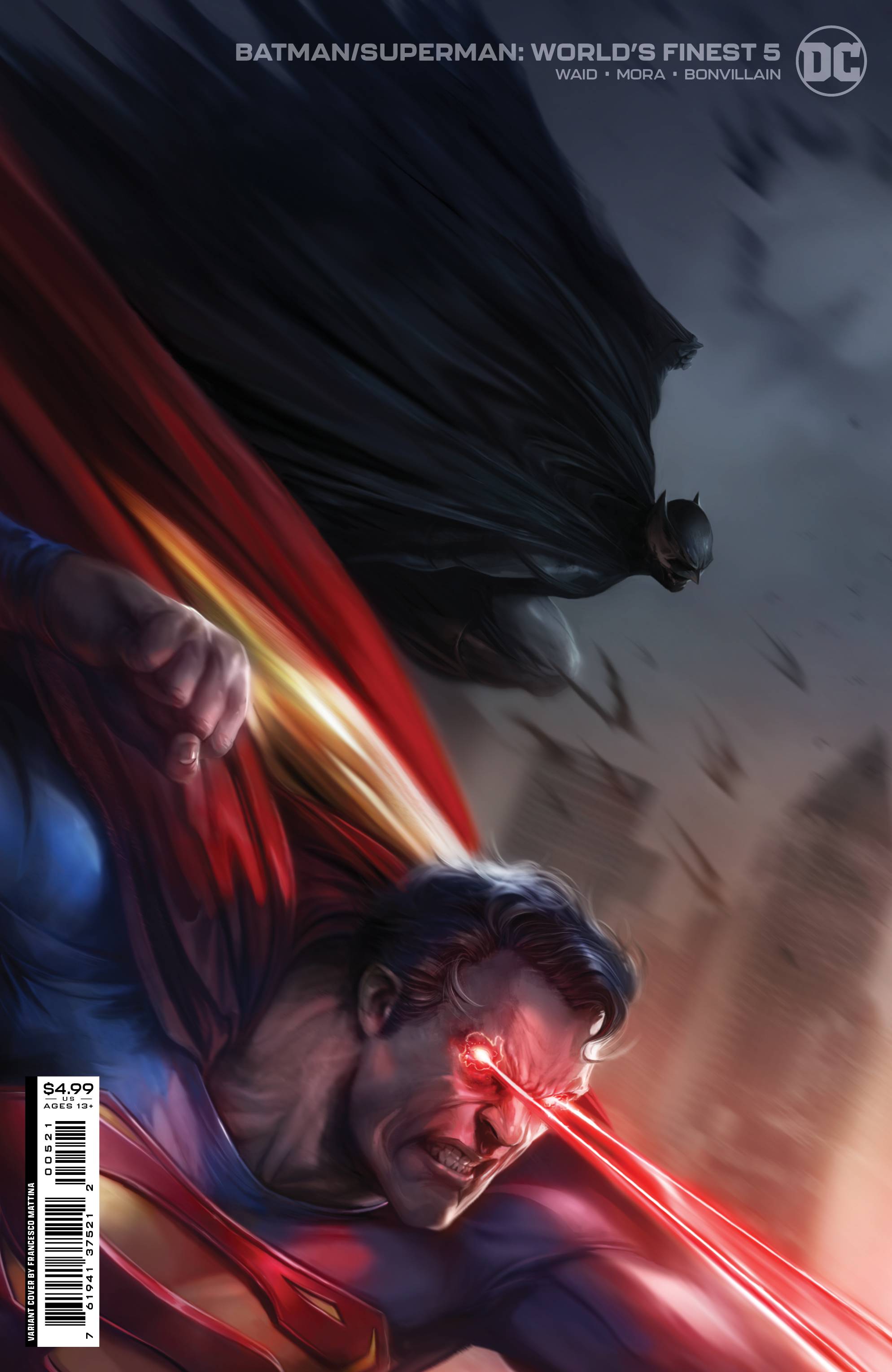 MAY223285 - BATMAN SUPERMAN WORLDS FINEST #5 CVR B MATTINA CARD STOCK -  Previews World