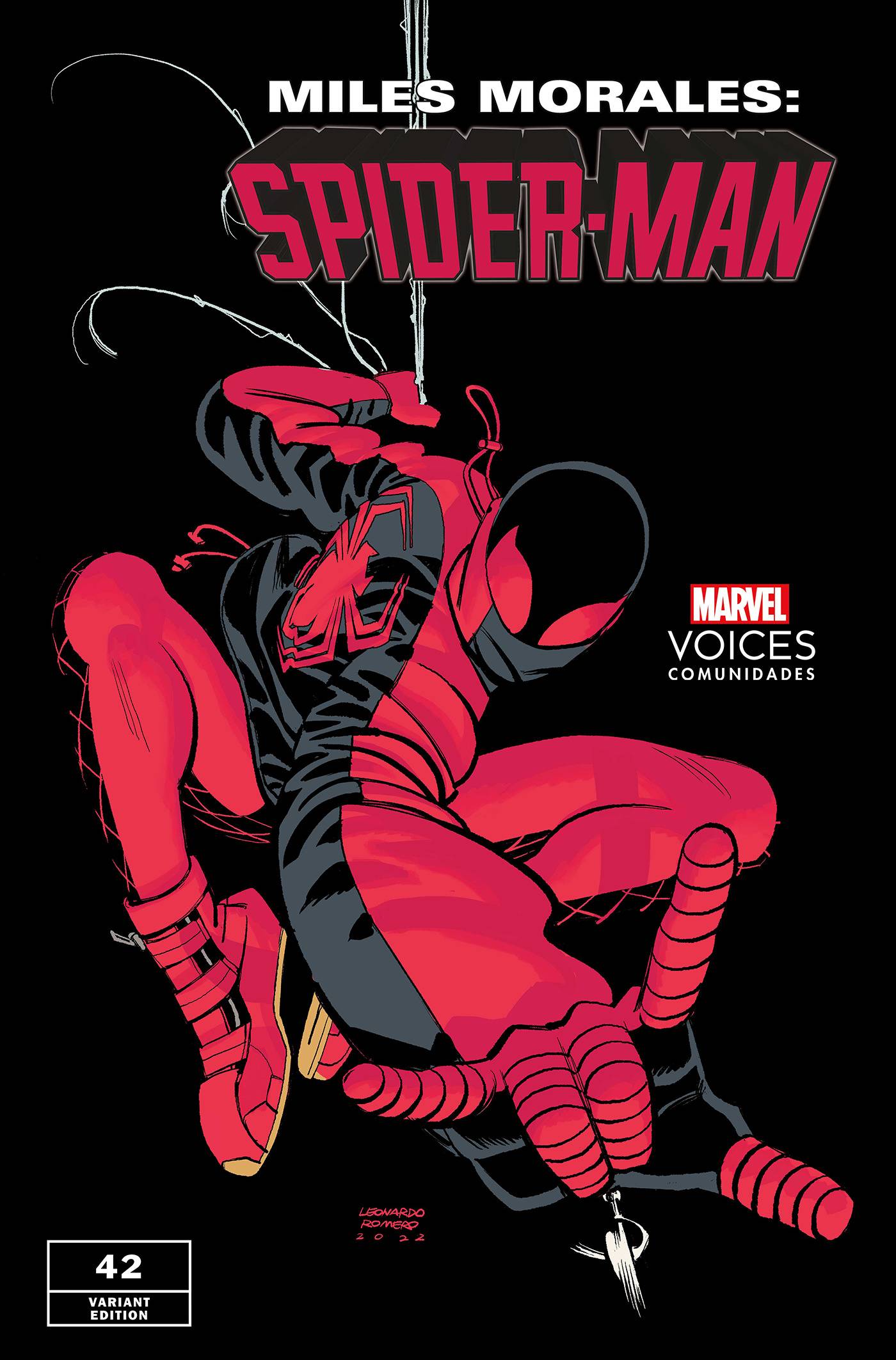 JUL220884 - MILES MORALES SPIDER-MAN #42 ROMERO VAR - Previews World