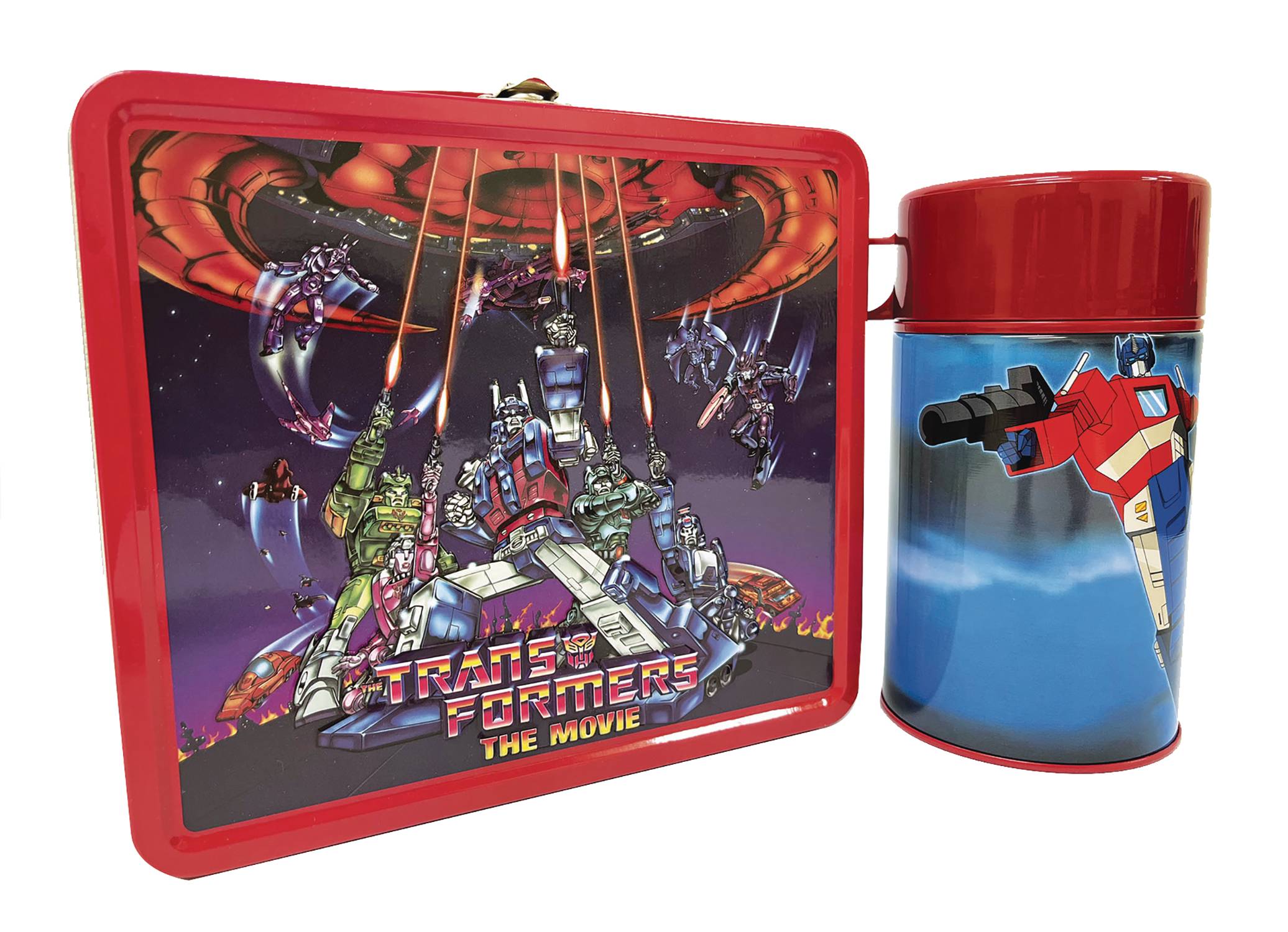 TIN TITANS TF THE MOVIE (1986) PX LUNCHBOX & BEV CONTAINER (