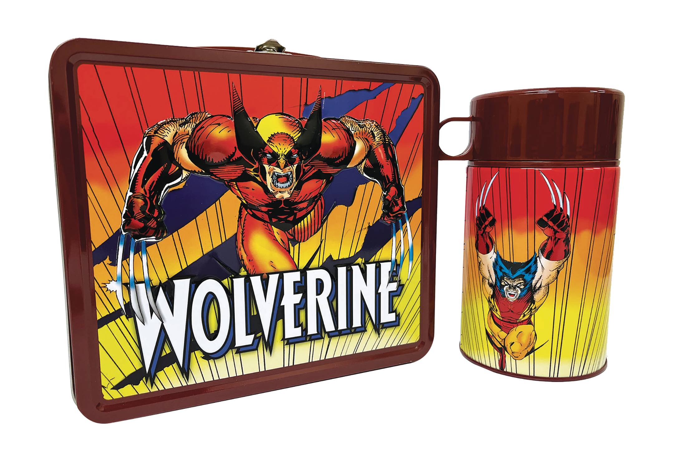 TIN TITANS MARVEL WOLVERINE PX LUNCHBOX & BEV CONTAINER (APR