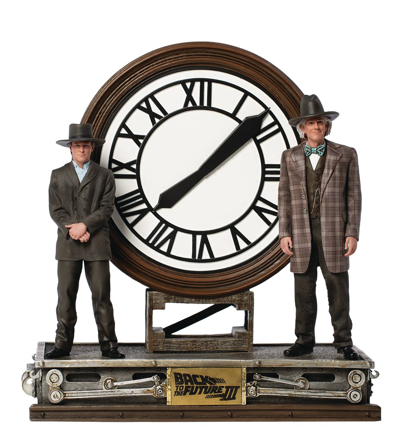 BACK TO THE FUTURE MARTY & DOC CLOCK ART SCALE 1/10 STATUE (