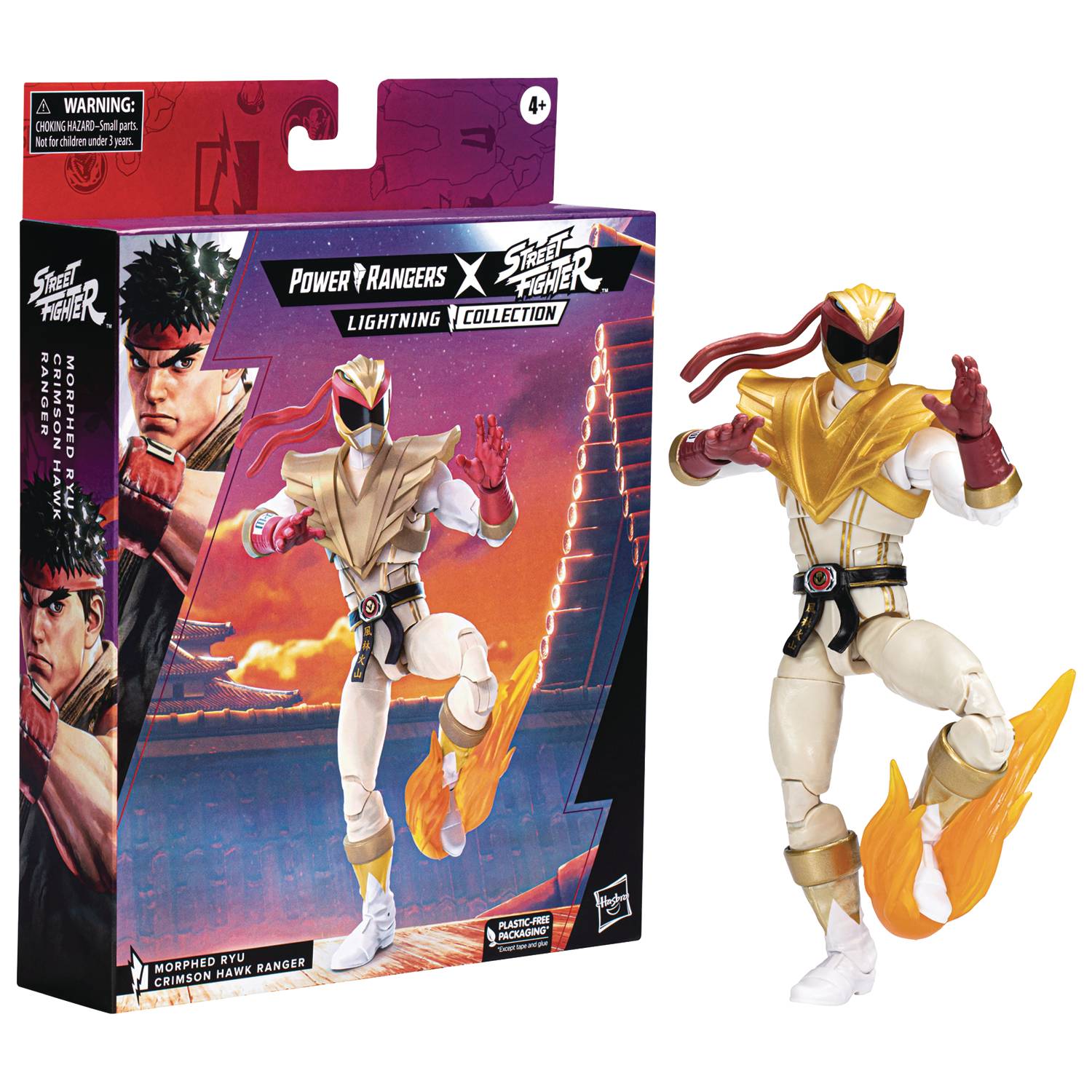 MMPR X STREET FIGHTER CRIMSON HAWK RANGER 6IN AF CS  (J