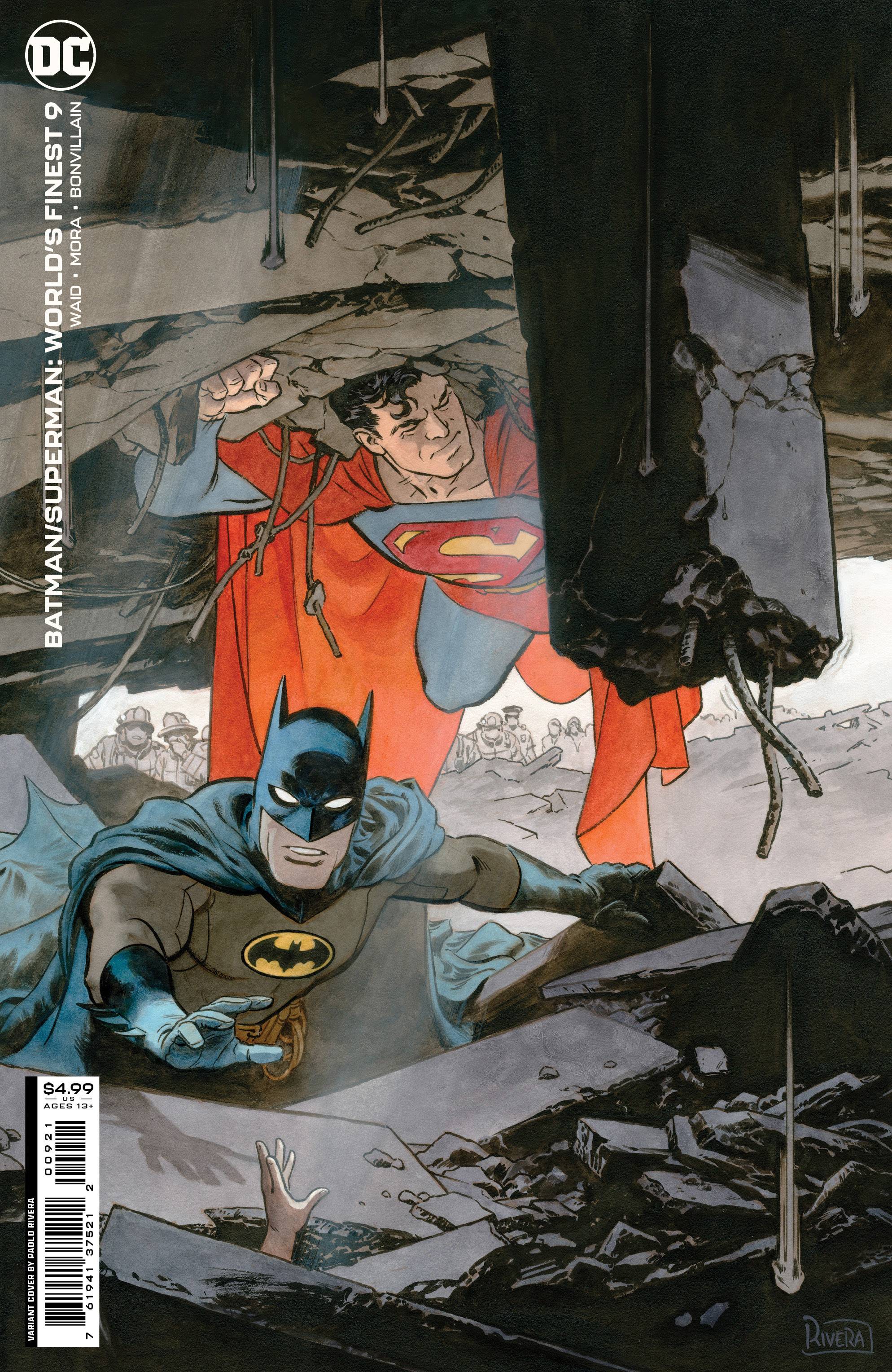 BATMAN SUPERMAN WORLDS FINEST #9 CVR B RIVERA CARD STOCK