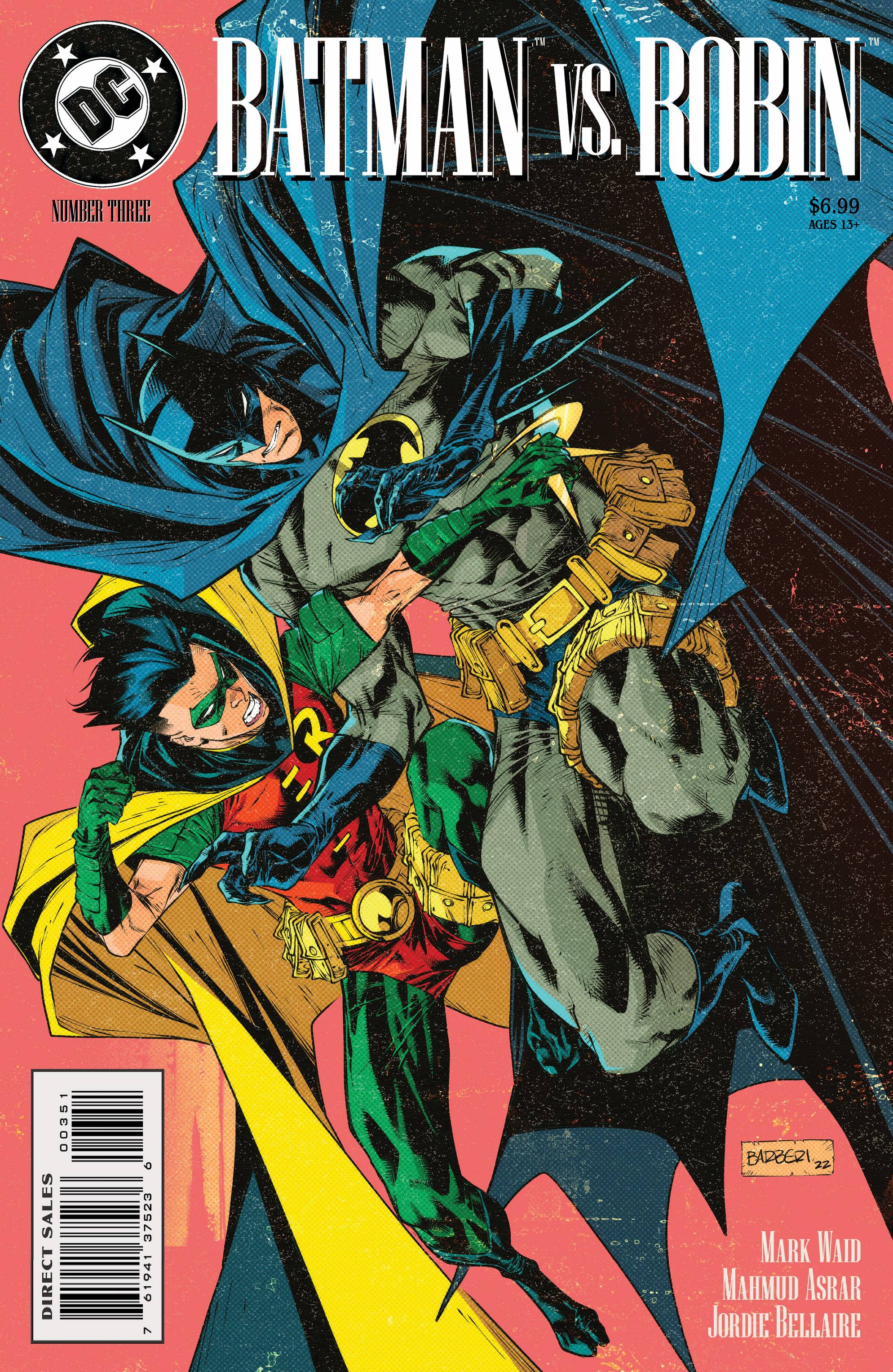 SEP223402 - BATMAN VS ROBIN #3 (OF 5) CVR D BARBERI 90S CVR - Previews World