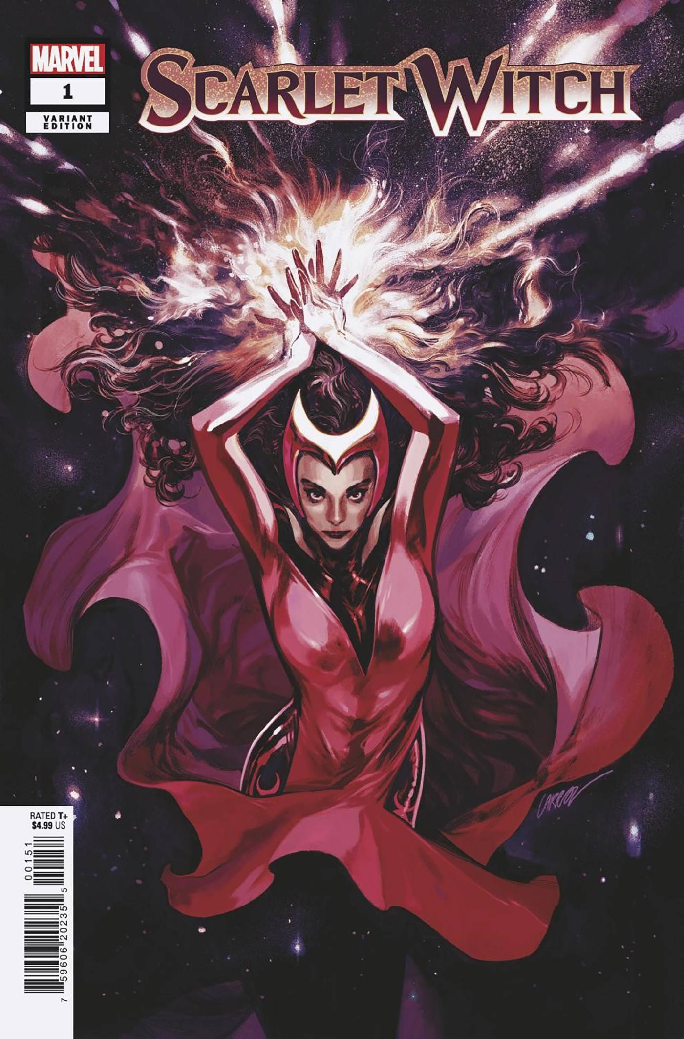 OCT221150 SCARLET WITCH 1 25 COPY INCV LARRAZ VAR Previews World