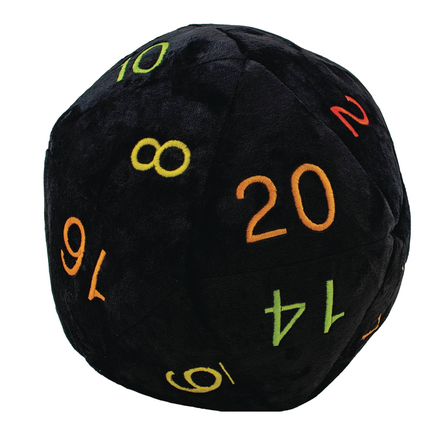 JUL229483 JUMBO NOVELTY D20 DICE PLUSH RAINBOW Previews World
