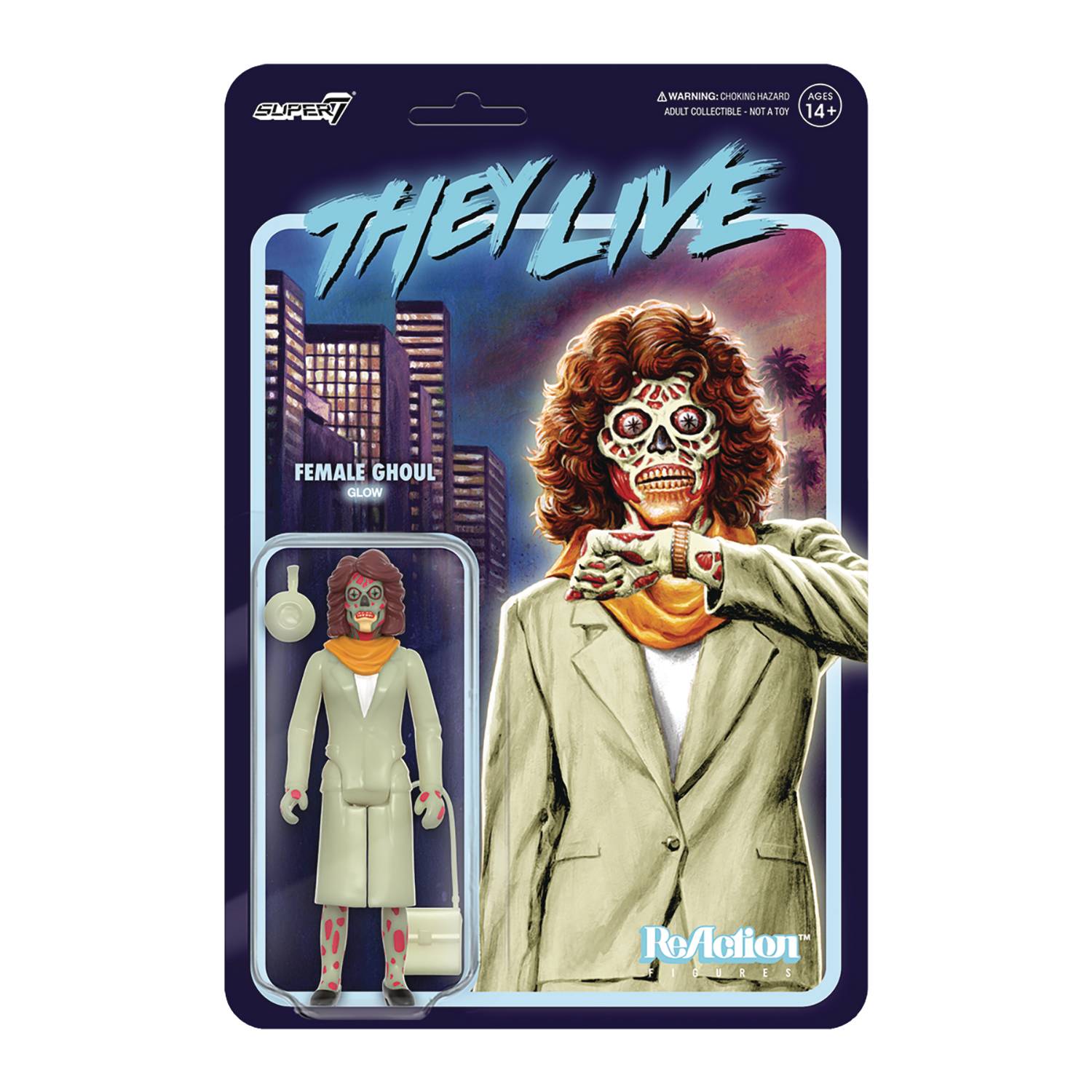 THEY LIVE W2 FEMALE GHOUL GLOW REACTION FIG