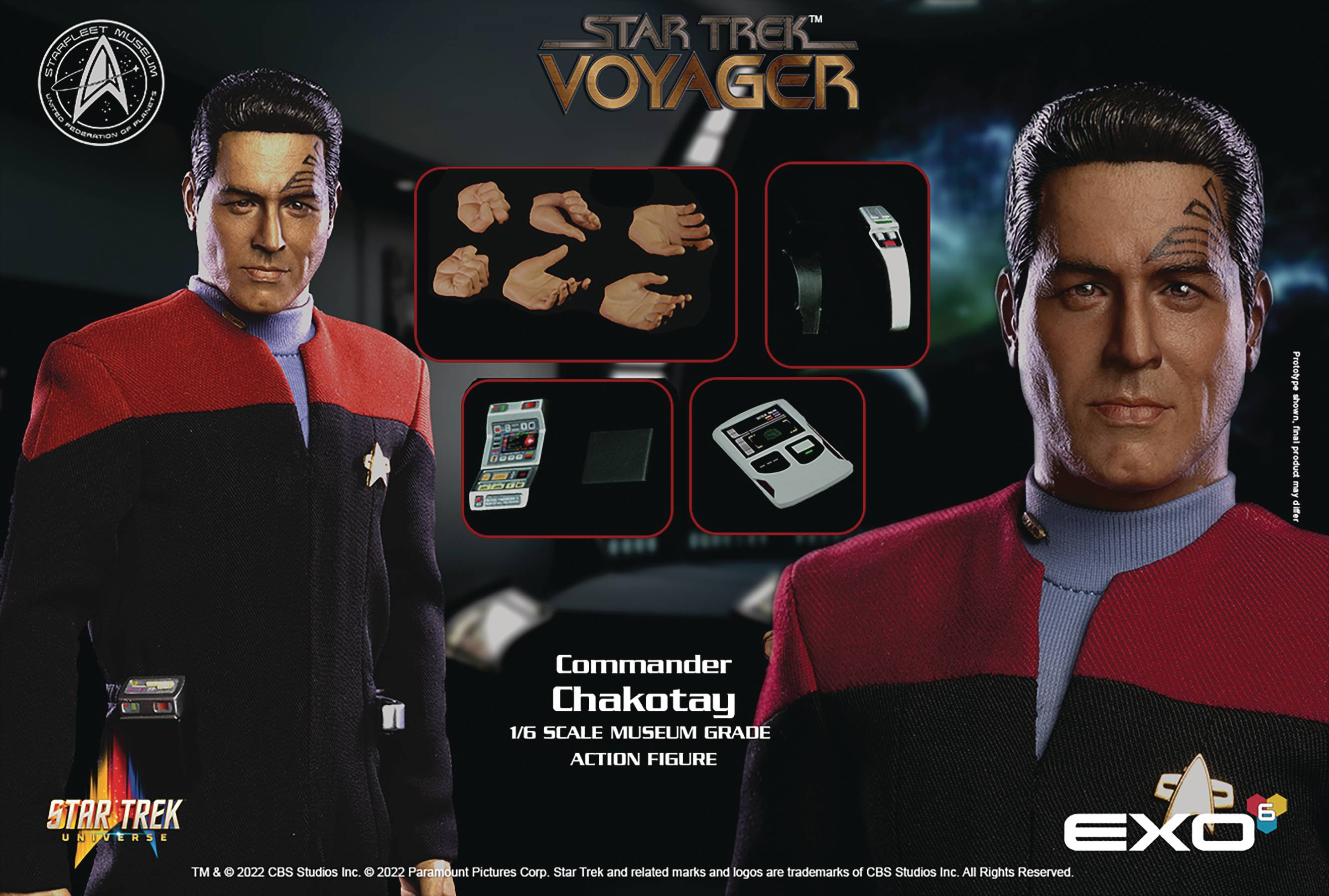 AUG228258 STAR TREK VOYAGER CHAKOTAY 1/6 AF Previews World
