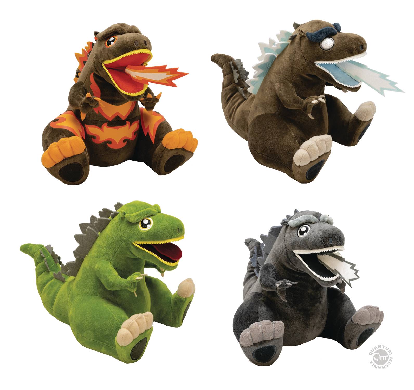 GODZILLA PX ZIPPERMOUTH PLUSH 4PC ASST