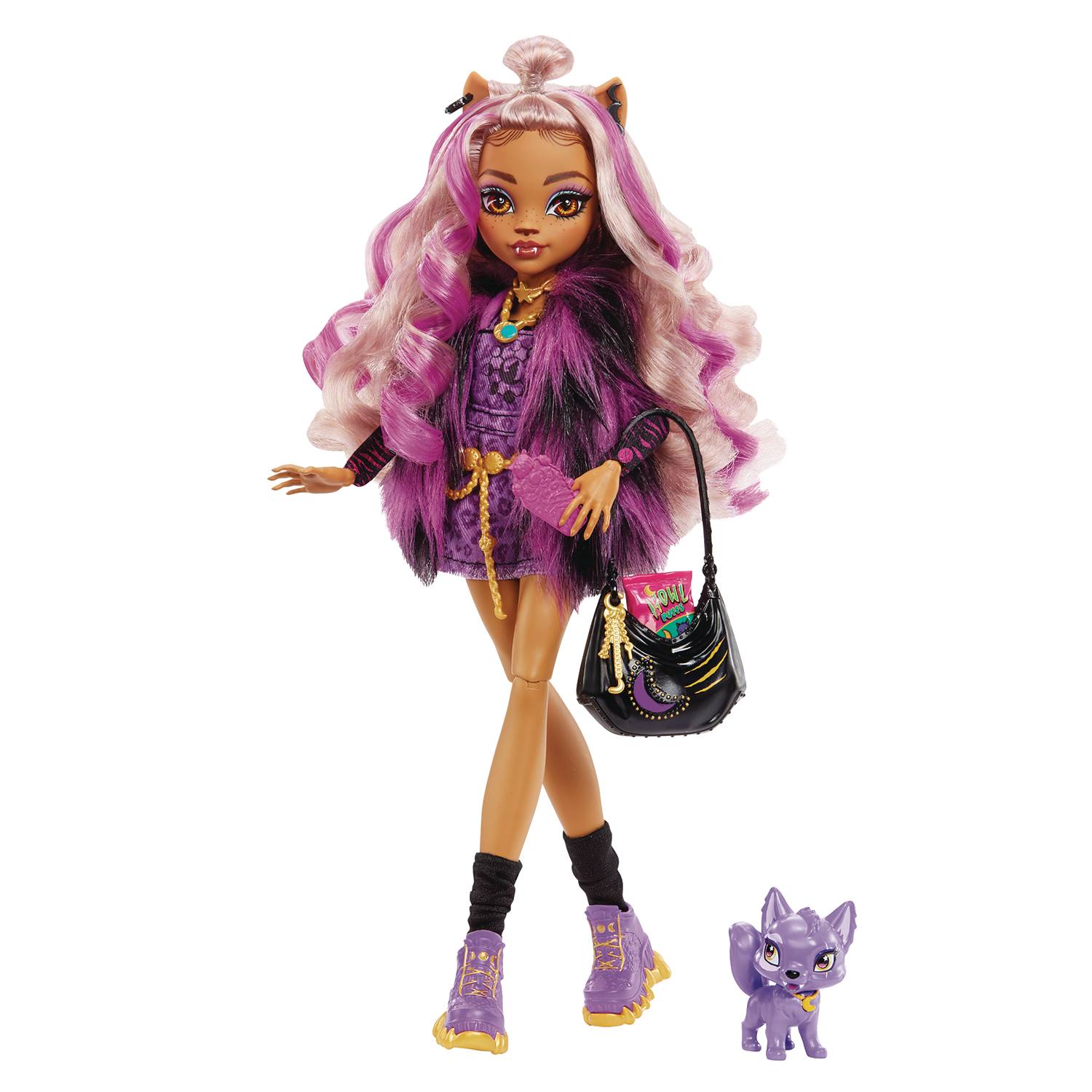 Monster High Clawdeen Wolf Doll with Crescent First Edition Mattel