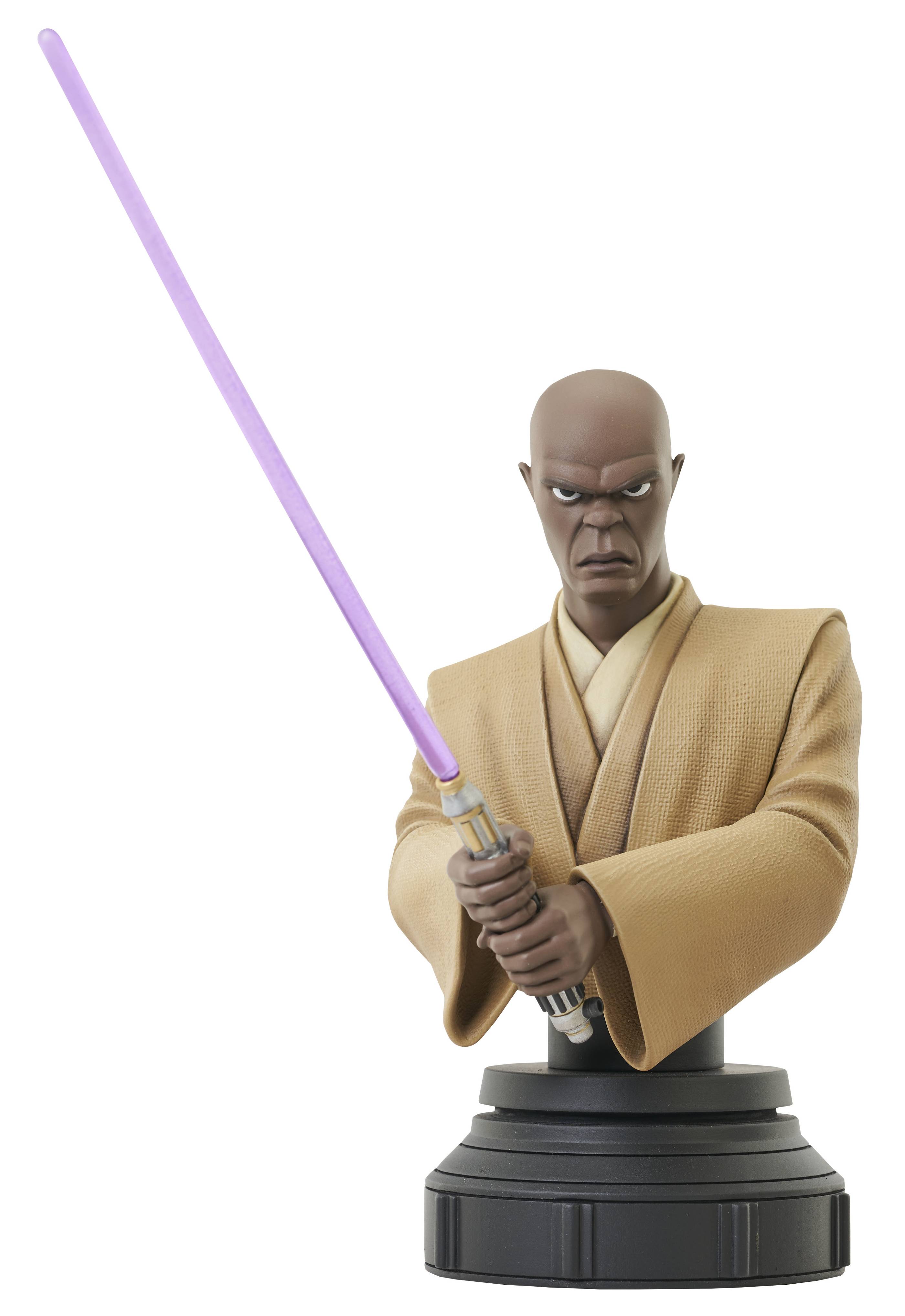 STAR WARS CLONE WARS MACE WINDU ANIMATED BUST