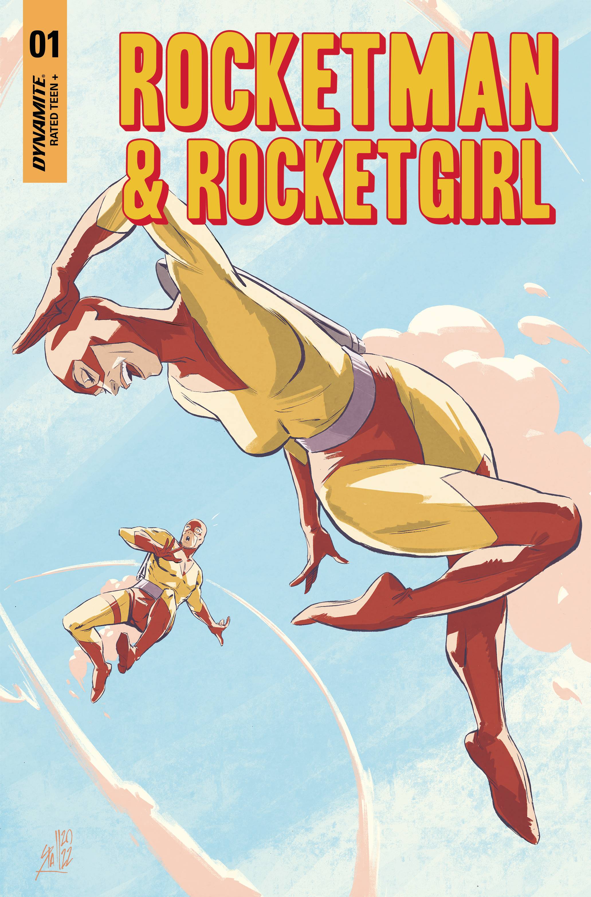 JAN230589 ROCKETMAN & ROCKETGIRL ONE SHOT CVR C SPALLETTA Previews World
