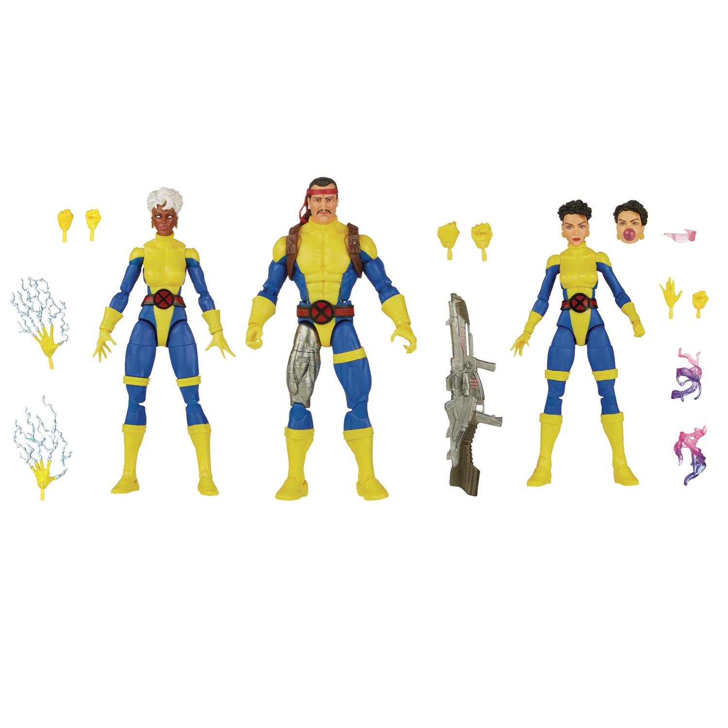 X-MEN LEG 60TH ANN STORM/FORGE/JUBILEE 6IN AF 3PK CS  (