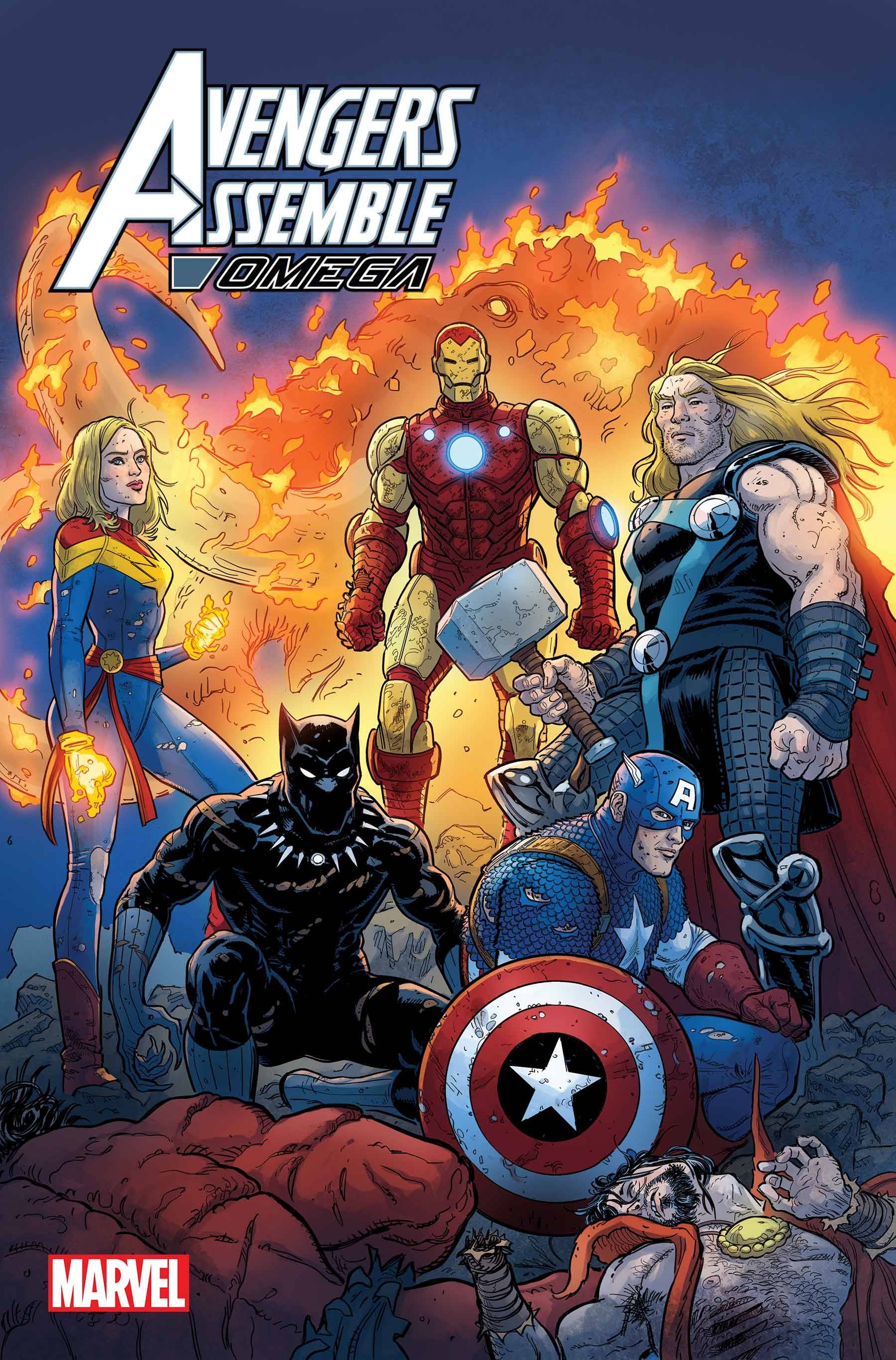 FEB230689 - AVENGERS ASSEMBLE OMEGA #1 SKROCE VAR - Previews World