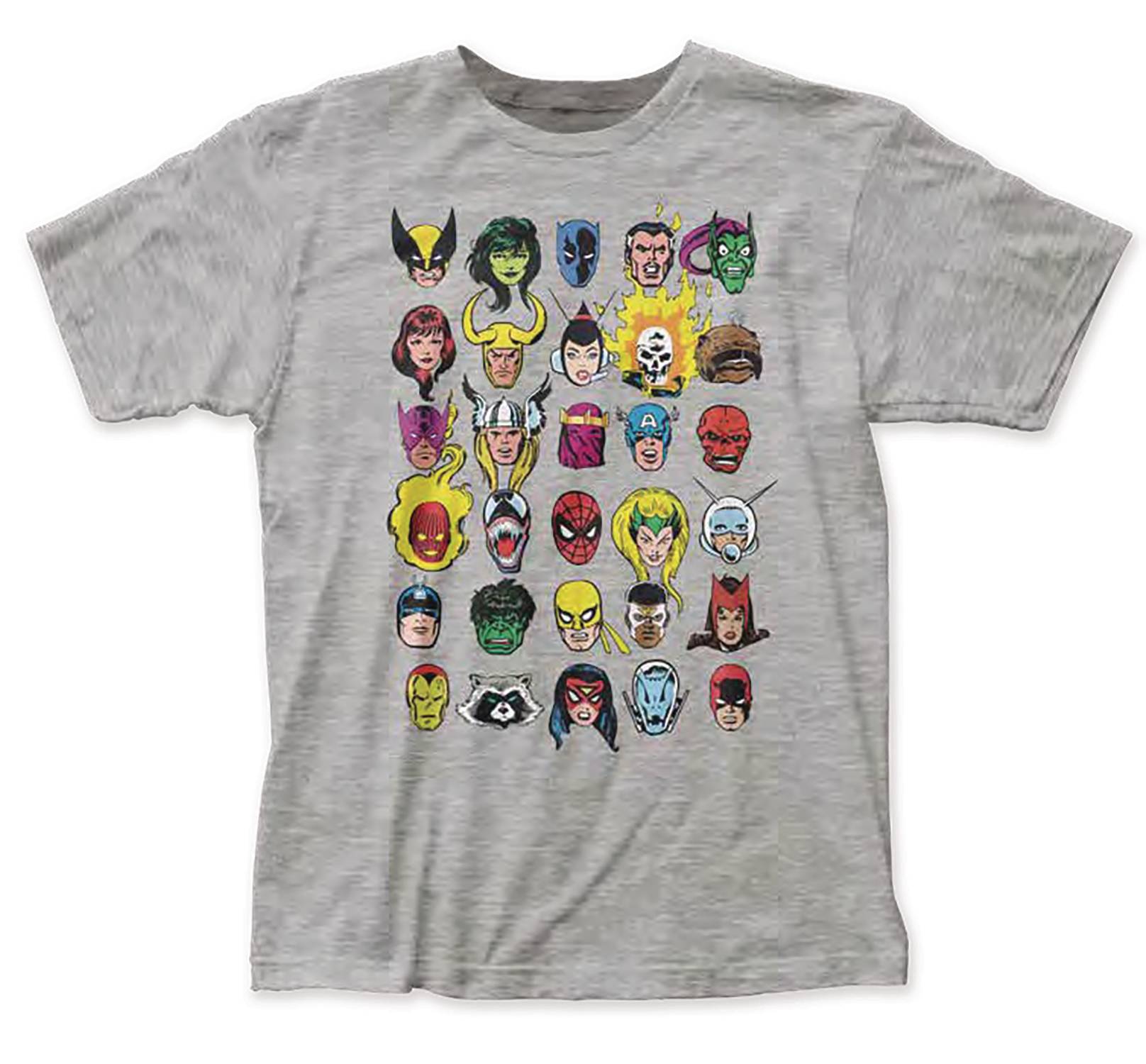 MARVEL COMICS CHARACTER FACES PX T/S MED