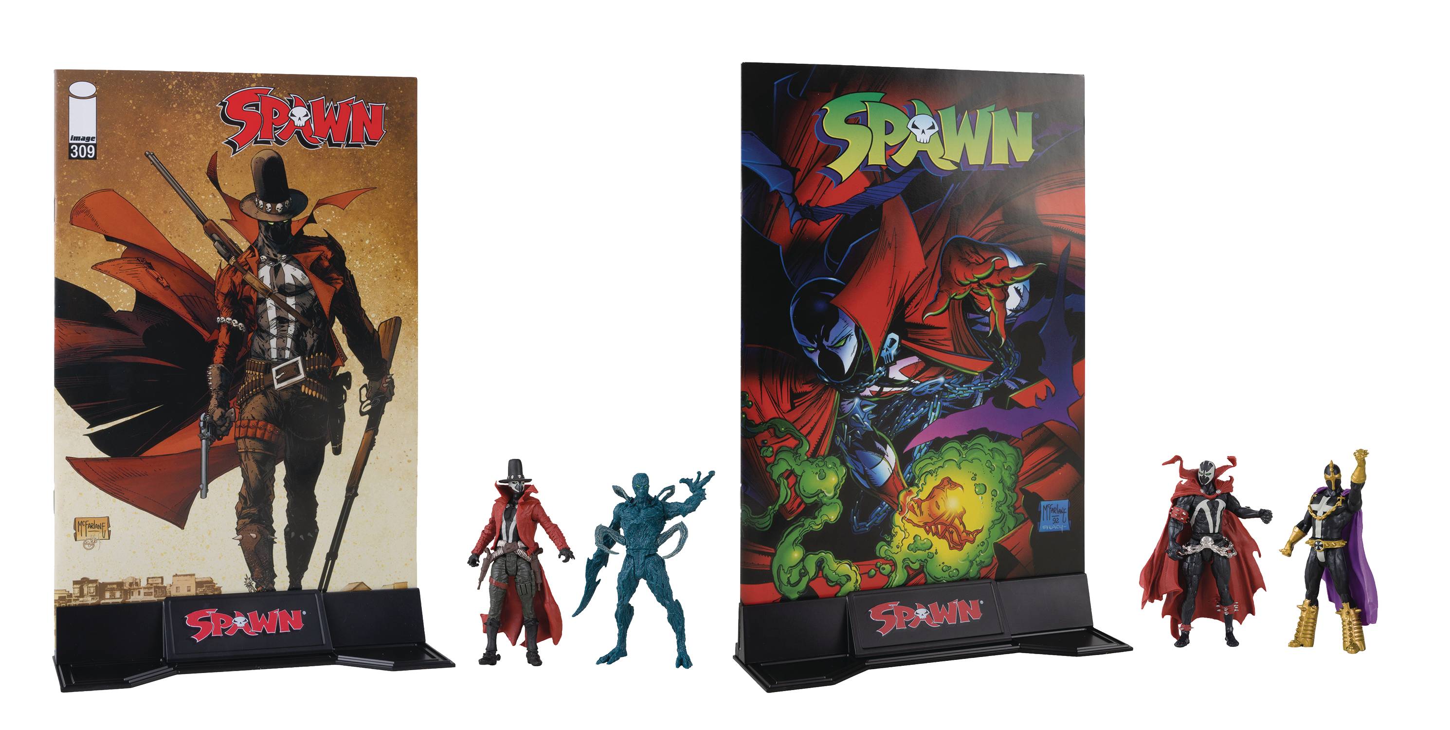 SPAWN WV1 3IN AF W/COMIC 2PK ASST